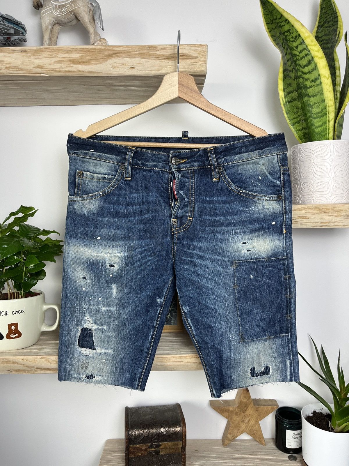 Dsquared2 × Japanese Brand Dsquared2 Denim Shorts Jeans Designer Rare Streetwear Hype Size US 30 / EU 46 - 1 Thumbnail