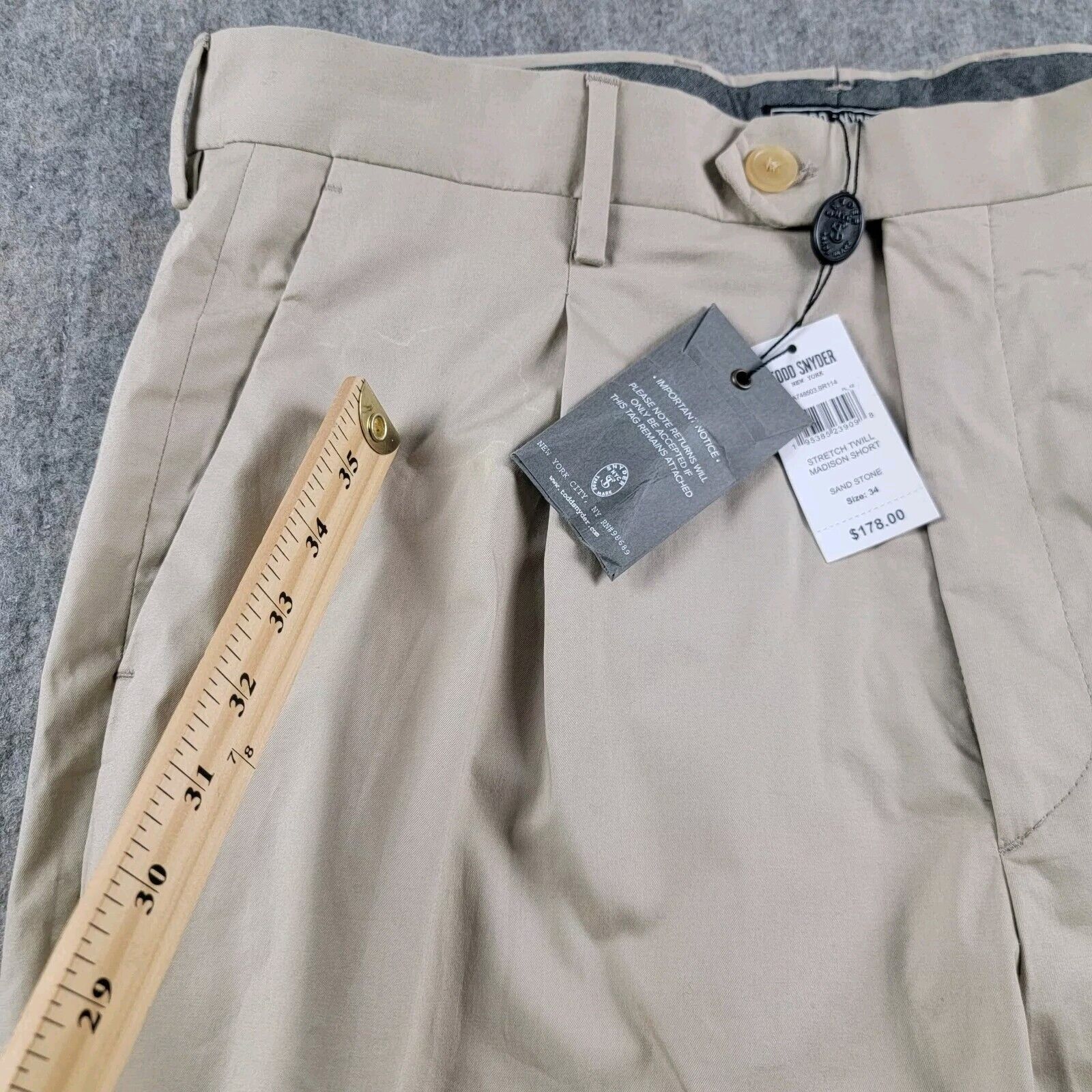 Todd Snyder Todd Snyder Stretch Twill Madison Short NWT $178 *Read* Size US 34 / EU 50 - 12 Thumbnail
