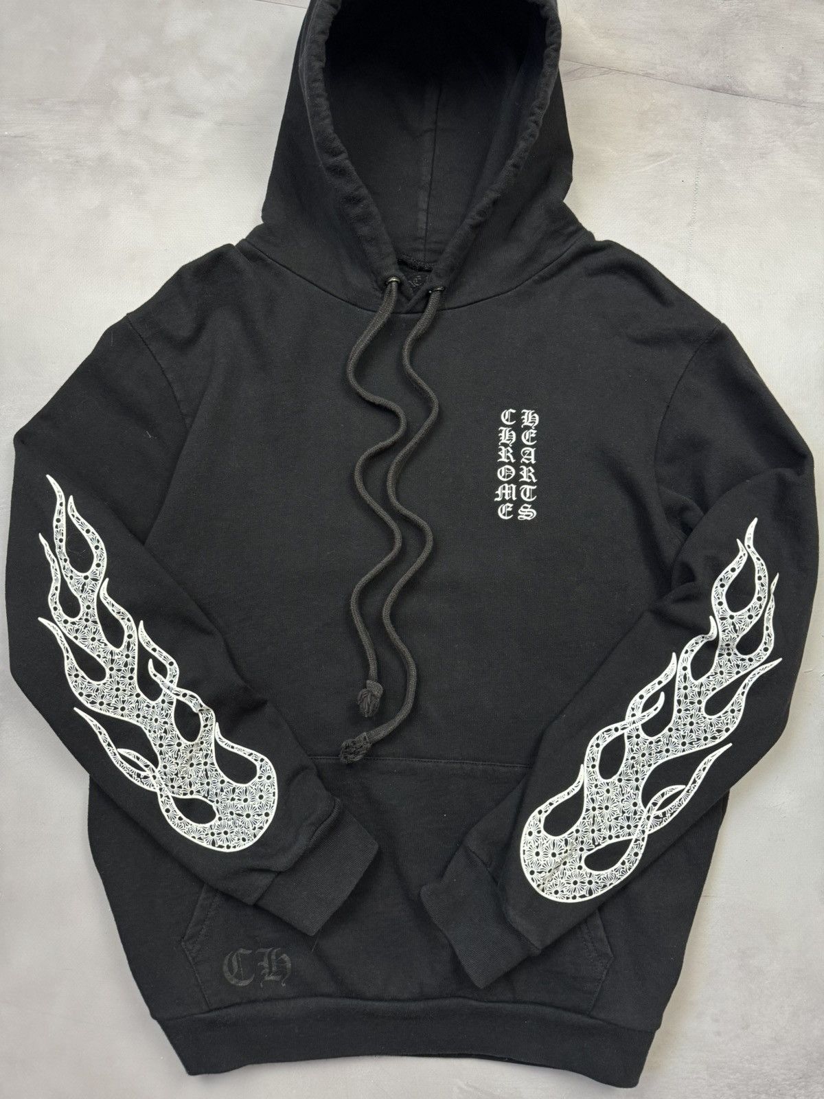 Chrome Hearts Chrome Hearts Flame Sleeve Hoodie(Black/L) Size US L / EU 52-54 / 3 - 4 Thumbnail