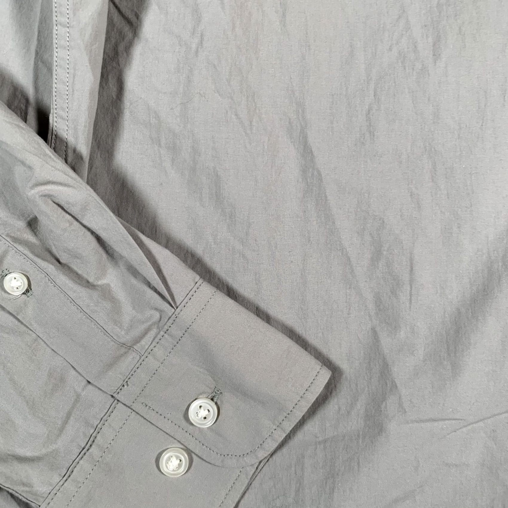H&M H&M Shirt Mens Medium Gray Regular Fit Long Sleeve Button Down Cotton Pocket Size US M / EU 48-50 / 2 - 7 Thumbnail