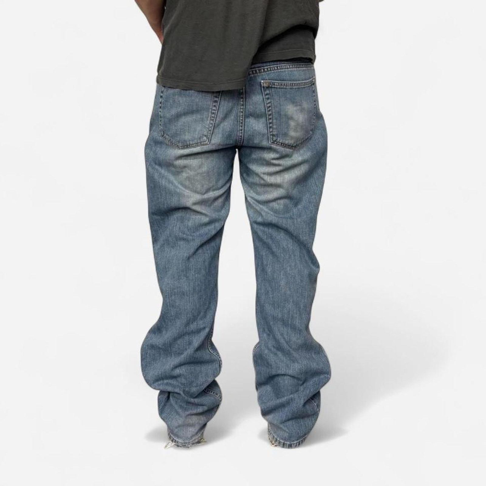 Old Navy 2000s Old Navy Baggy Light Wash Faded Jeans Size US 36 / EU 52 - 3 Thumbnail