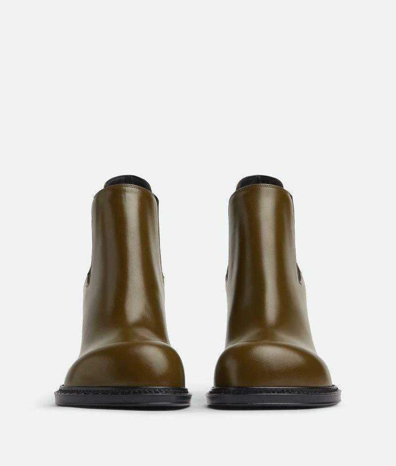 Bottega Veneta o1s1rm0426 Cliff Chelsea Ankle Boots in Olive Oil Size US 9 / IT 39 - 2 Thumbnail