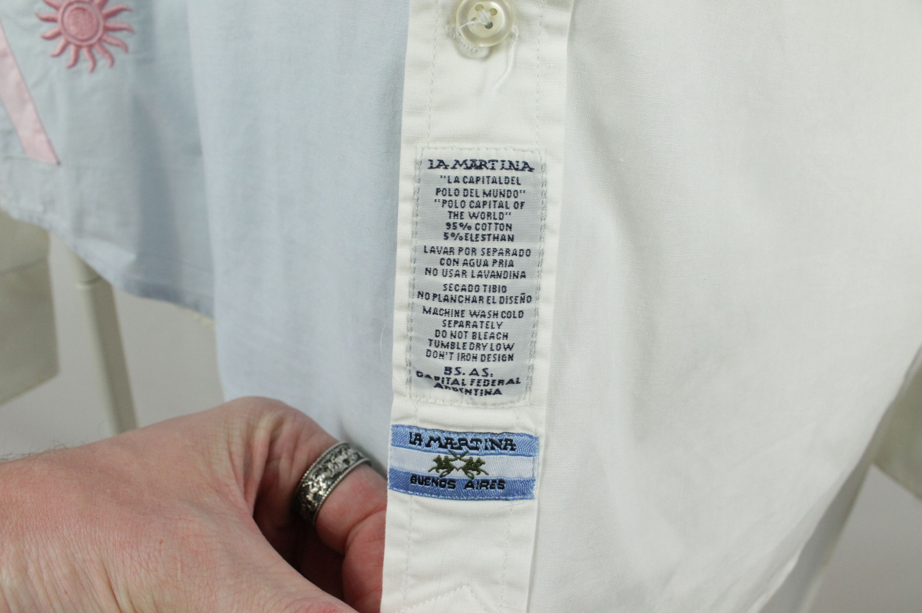 La Martina La Martina Polo Pro-Player Alligator Club Palm Beach Shirt Size US XXL / EU 58 / 5 - 7 Thumbnail