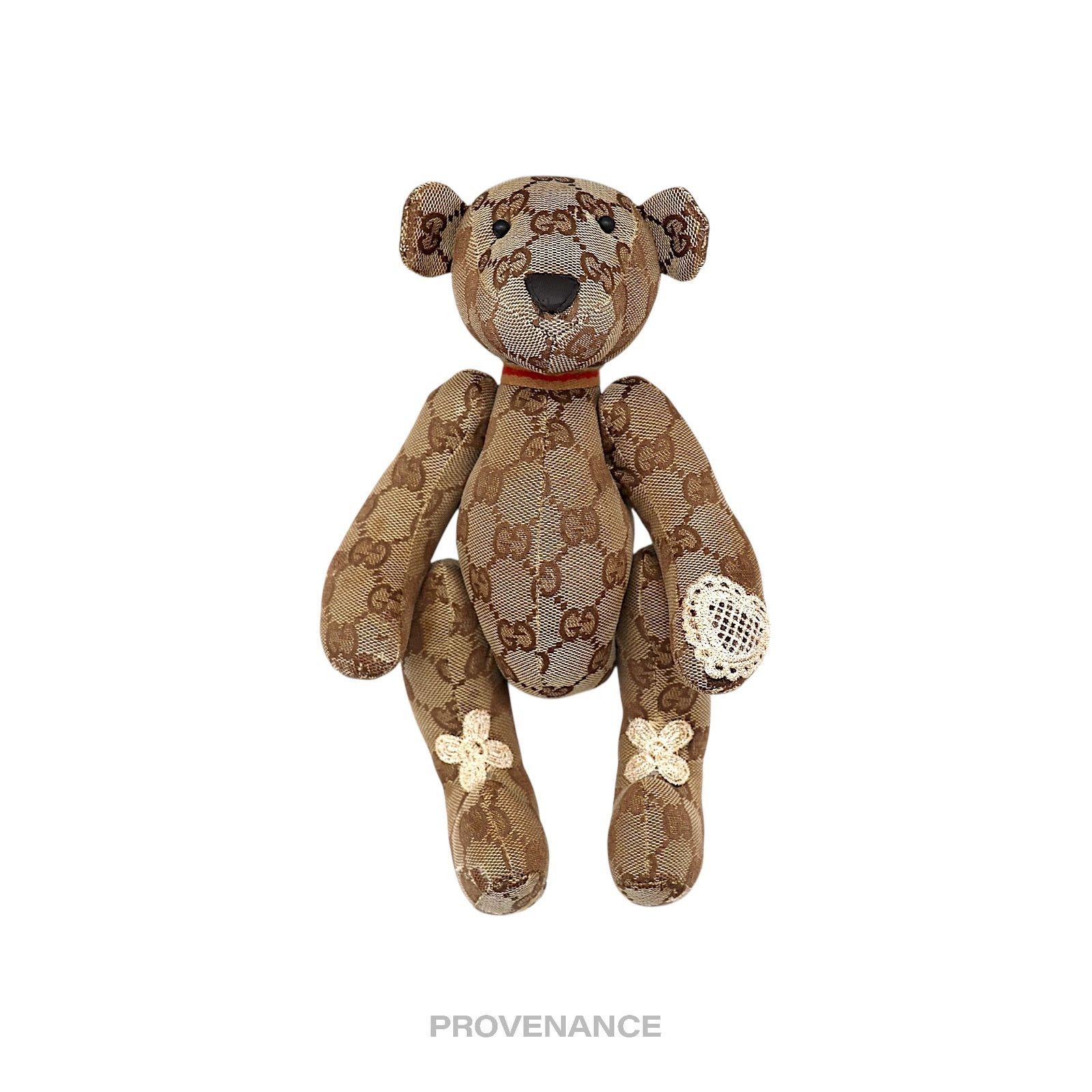 Gucci 🔴 Gucci Teddy Bear - GG Canvas Tan Patchwork Size ONE SIZE - 1 Thumbnail
