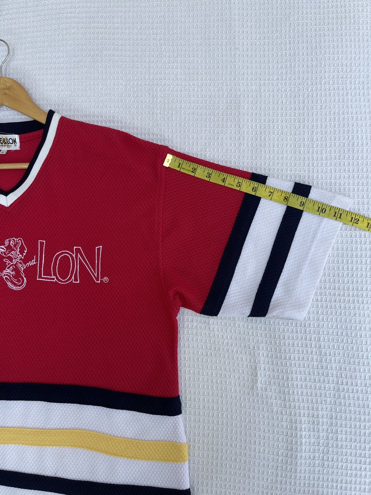 Vintage Rare🔥Vintage Wike & Lon Multicolour Jersey T-Shirt Size US L / EU 52-54 / 3 - 10 Thumbnail