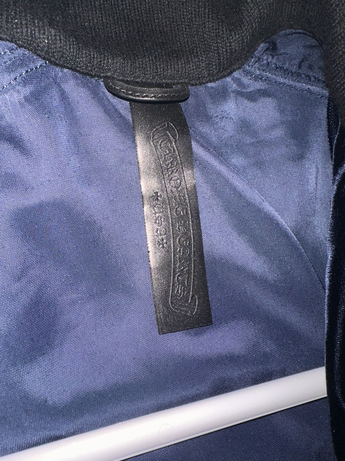 Chrome Hearts Chrome Hearts Navy Velour Jacket “So It Goes” Size US L / EU 52-54 / 3 - 7 Thumbnail