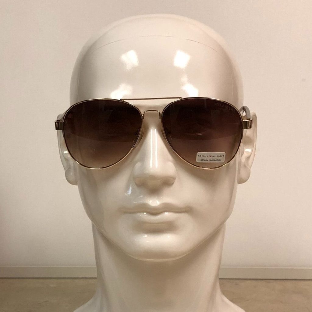 Tommy Hilfiger Tommy Hilfiger Gold & Tortoiseshell Aviator Sunglasses Size ONE SIZE - 1 Thumbnail
