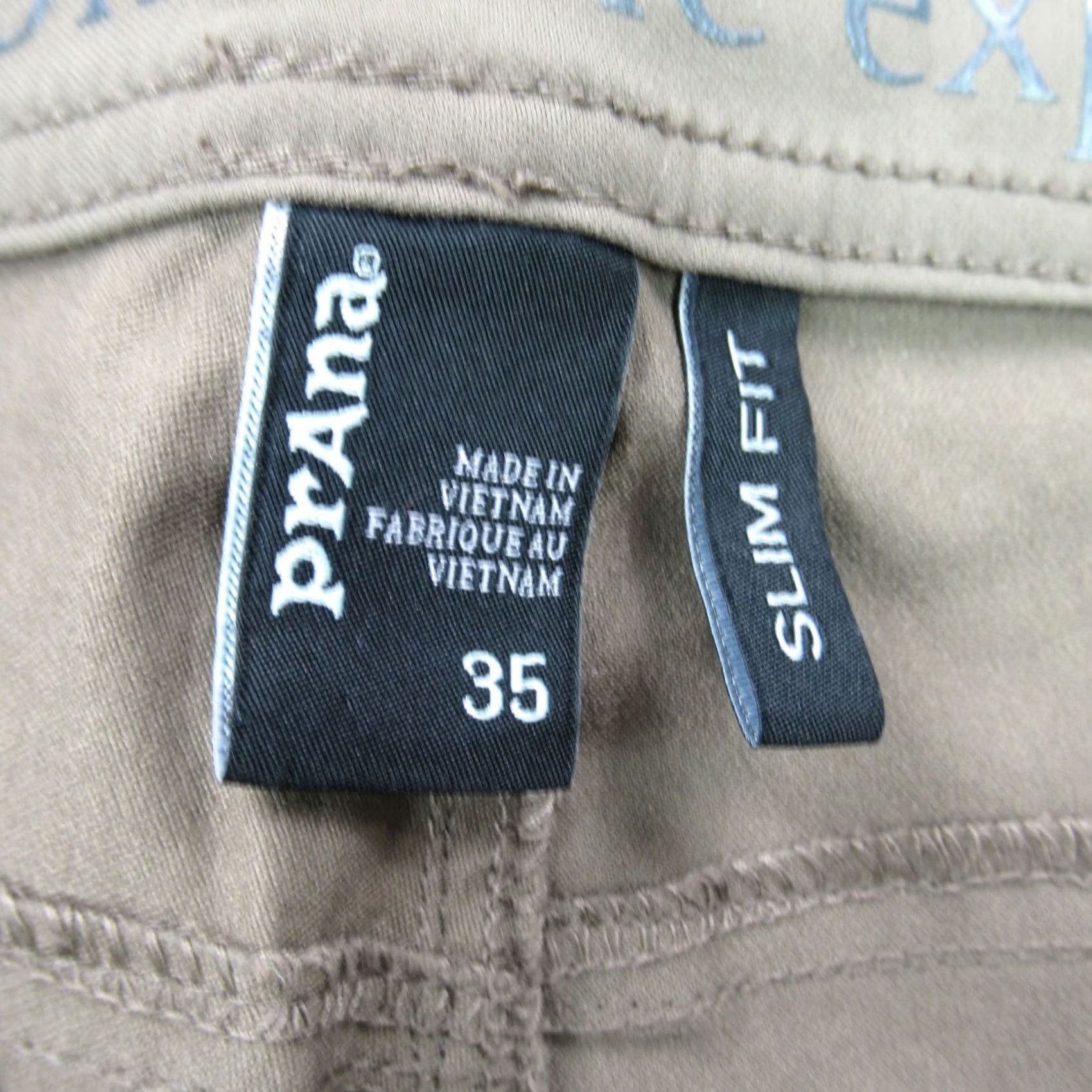 Prana prAna Pants Women 35X28 Regular Lightweight Outdoors Hiking Brown Slim Chino Pants Woman Regular Size 35 Brown Slim Size 24" / US 00 / IT 34 - 3 Thumbnail