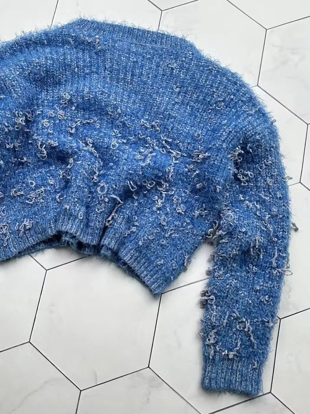 Japanese Brand Vintage Mohair Sweater (B441)E2 Size S / US 4 / IT 40 - 6 Thumbnail