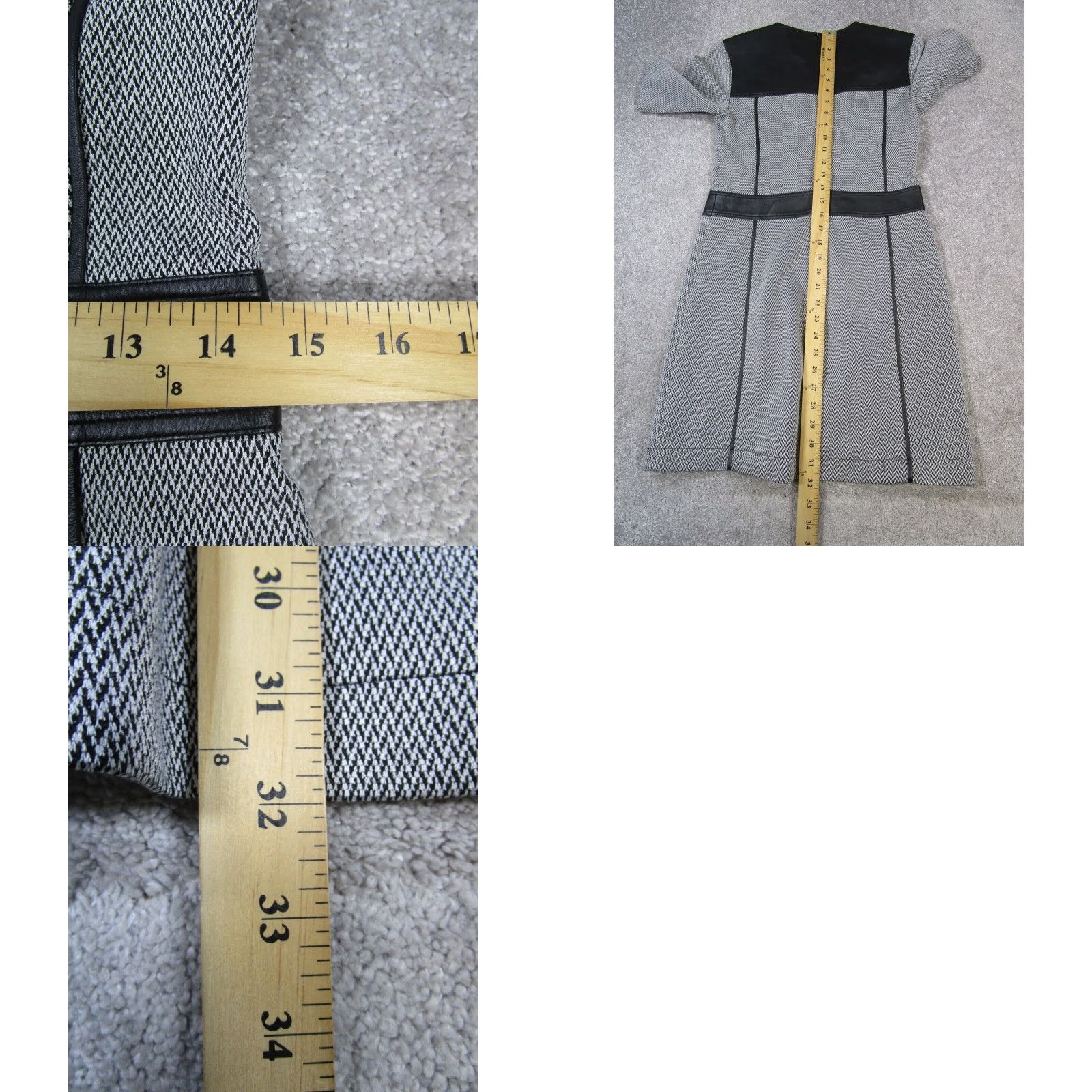 Theory VINTAGE Theory Dress Womens 6 Gray Black Blouson Shirt Womens Adult 6 Gray Blouson Theory Dress Size M / US 6-8 / IT 42-44 - 8 Thumbnail