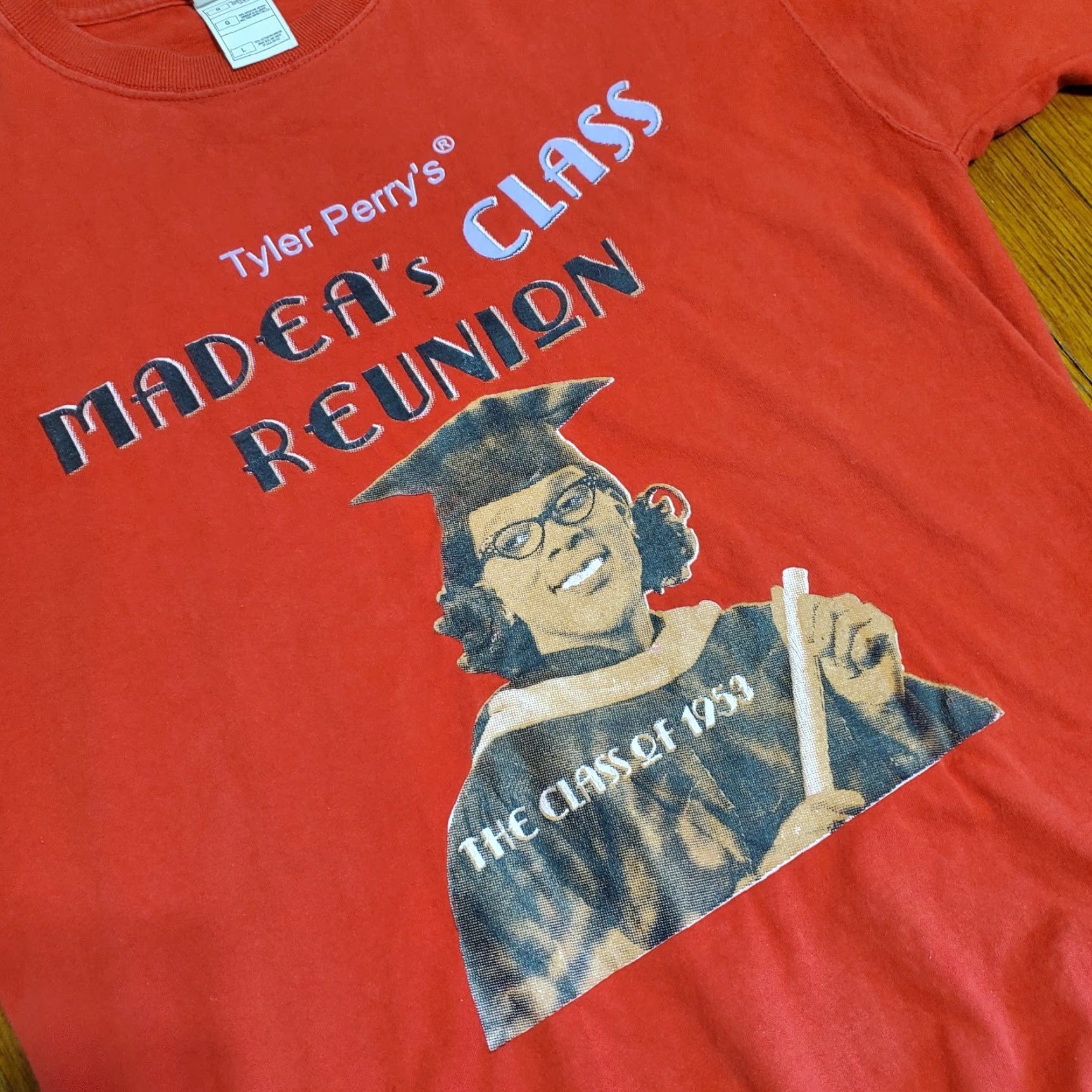 Vintage VINTAGE Reunion Tyler Perry's Madea's Class Reunion T-Shirt Mens L Red Movie Promo Size US L / EU 52-54 / 3 - 2 Thumbnail