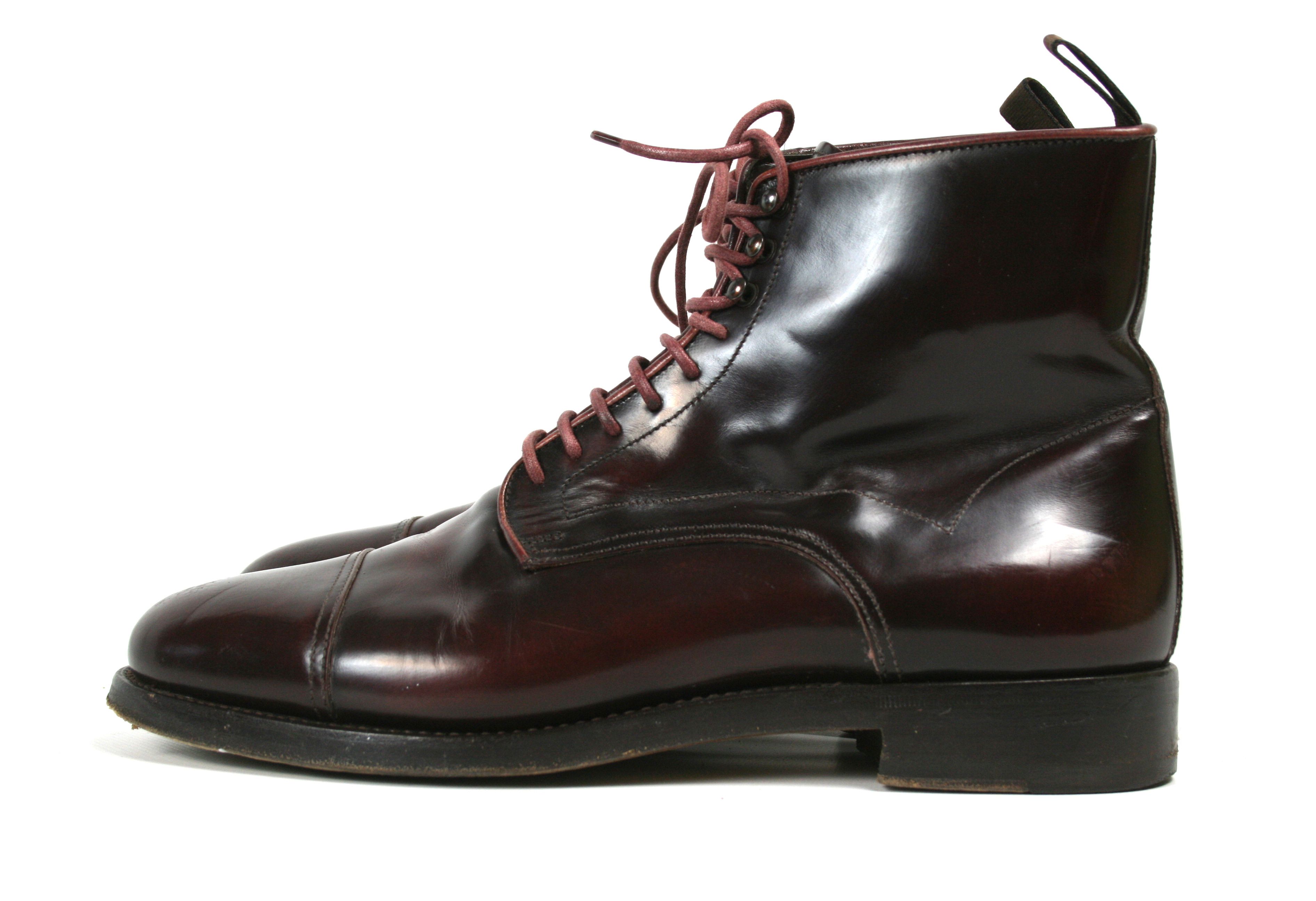Santoni Patent Leather High Combat Boots Size US 8 / EU 41 - 3 Thumbnail