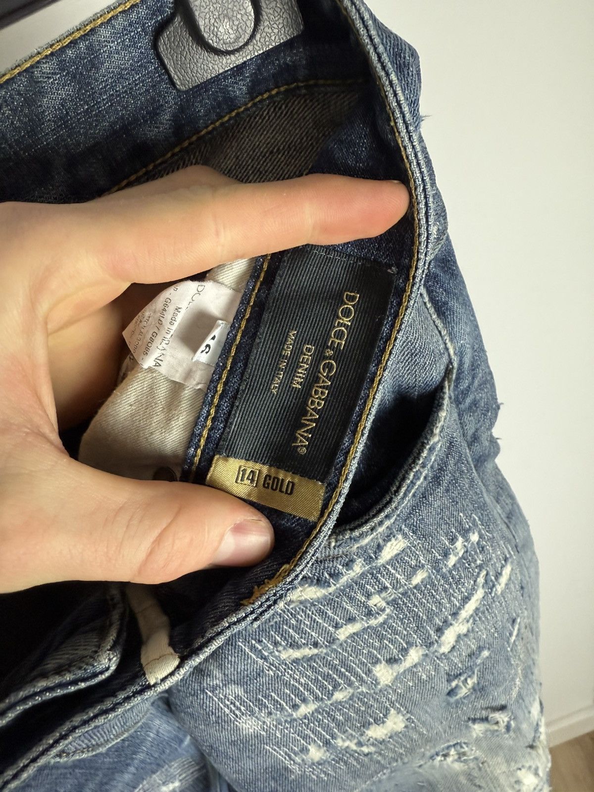 Beauty Beast × Dolce & Gabbana × Hysteric Glamour Rare D&G Distressed Paint Splatter Jeans Size US 31 - 12 Thumbnail