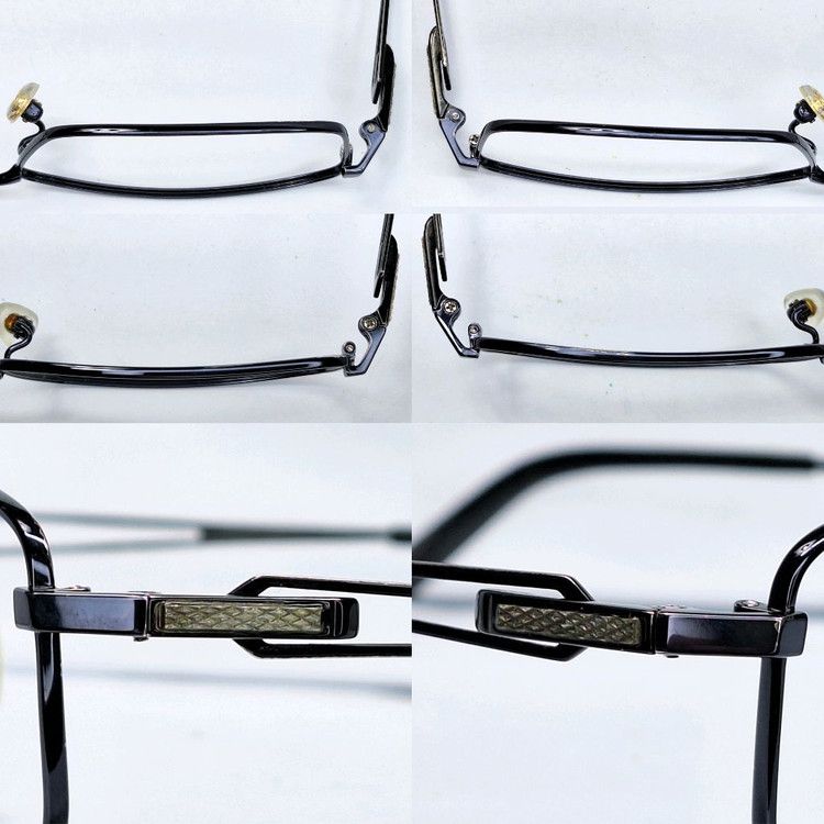 Other VINTAGE INCLUSE Midnight Blue Square Glasses Grid Hinge Size ONE SIZE - 7 Thumbnail