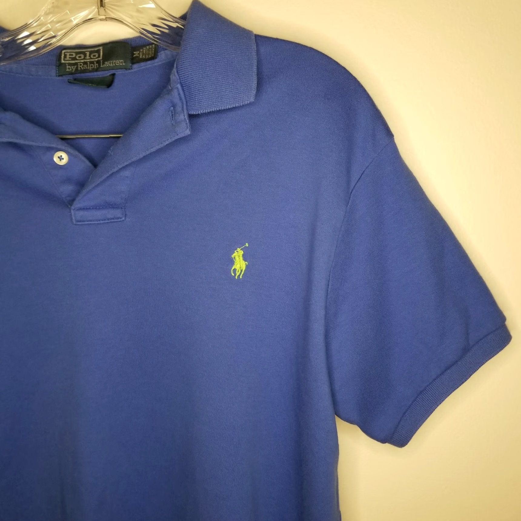 Polo Ralph Lauren Polo Ralph Lauren Custom Fit Blue Short Sleeve Polo Shirt Mens Size M Size US M / EU 48-50 / 2 - 2 Thumbnail