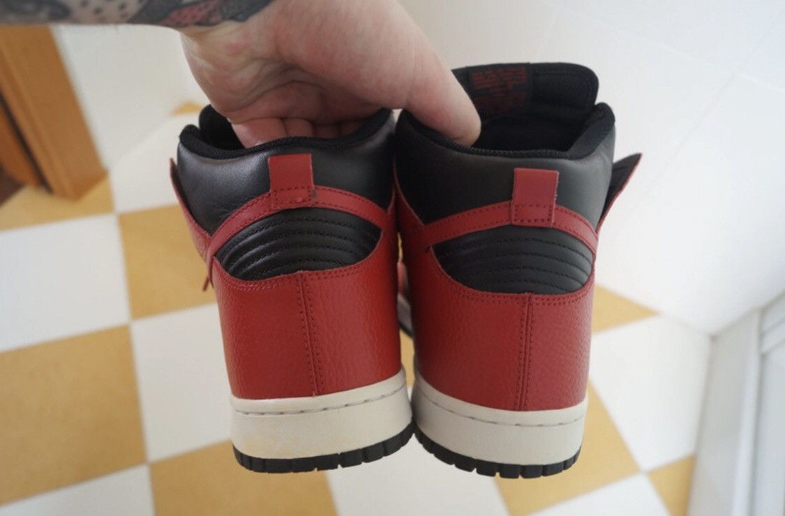 Nike Nike Dunk High - “Be True to Your Street” - Black/Red (2010) Size US 12 / EU 45 - 6 Thumbnail