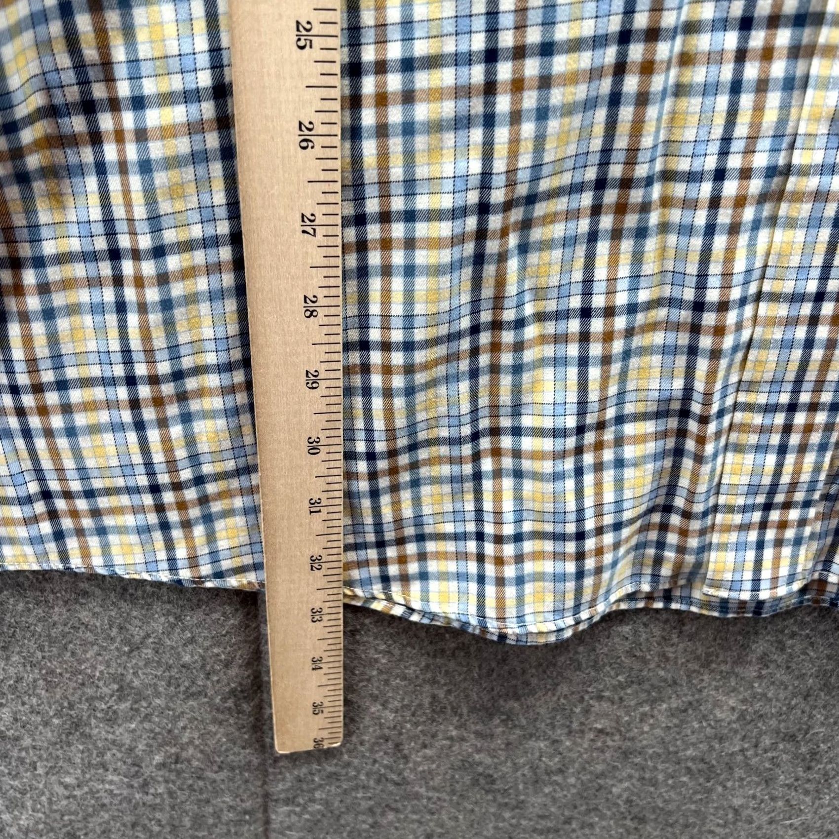 Vintage VINTAGE: NO - LL Bean Shirt Men XL Blue Yellow Button Up Traditional Tall Check Plaid 503308 Size US XL / EU 56 / 4 - 7 Thumbnail