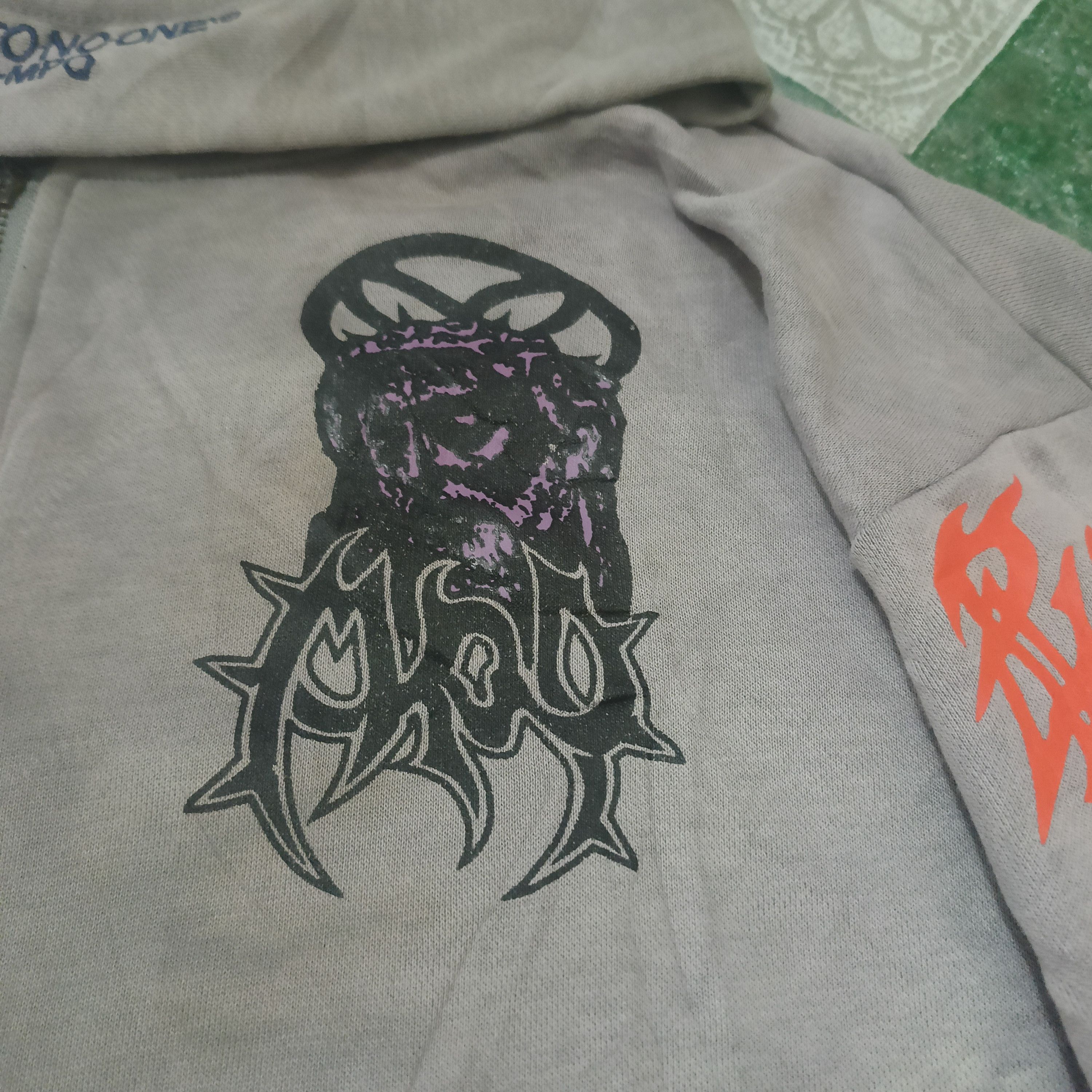 The GV Gallery MPQ by Kaizu Rude Mpq so sick of Human distressed hoodie Size US L / EU 52-54 / 3 - 3 Thumbnail