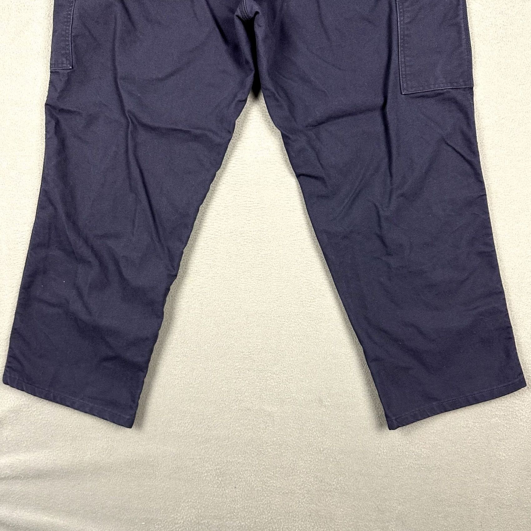 Vintage Riverside Pants Mens 40x29 Blue FR Flame Resistant Carpenter Cotton Blend Pants Mens Size US 40 / EU 56 - 6 Thumbnail