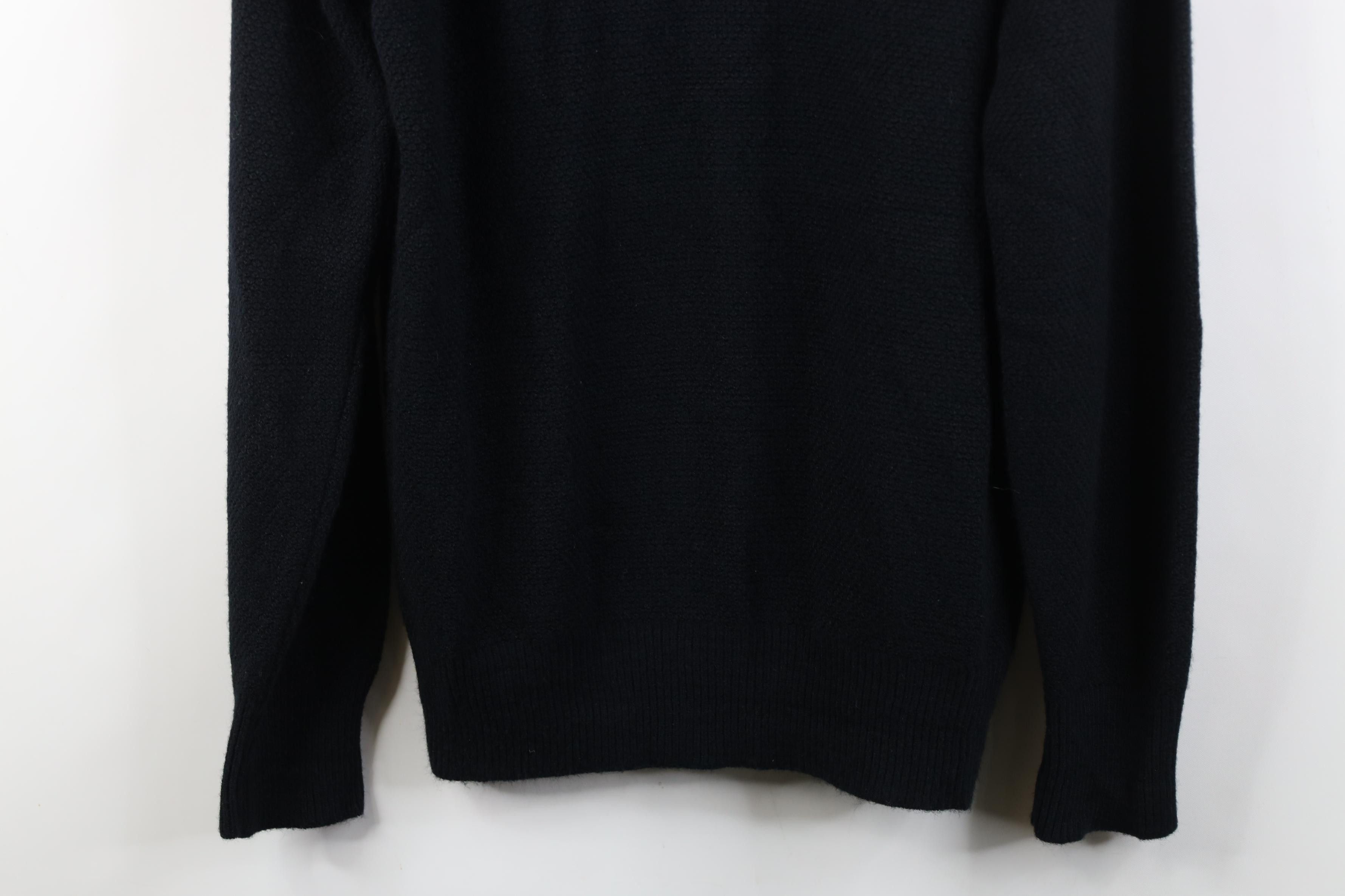 Christian Dior Monsieur Vintage 90s Christian Dior Thermal Knit Sweater Black USA Size US XL / EU 56 / 4 - 3 Thumbnail