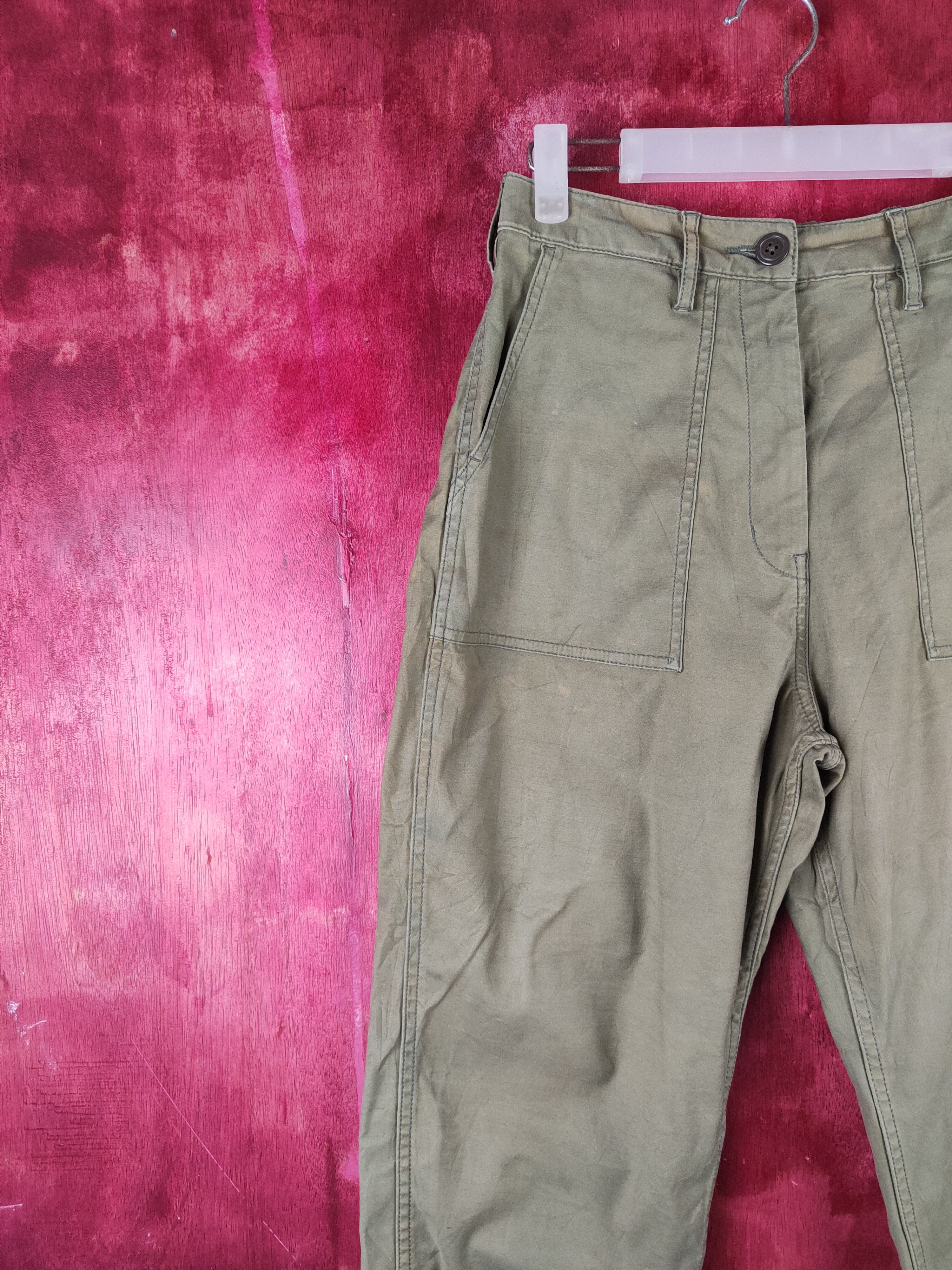 Coen Olive Women Trousers Bush Pants N#S015