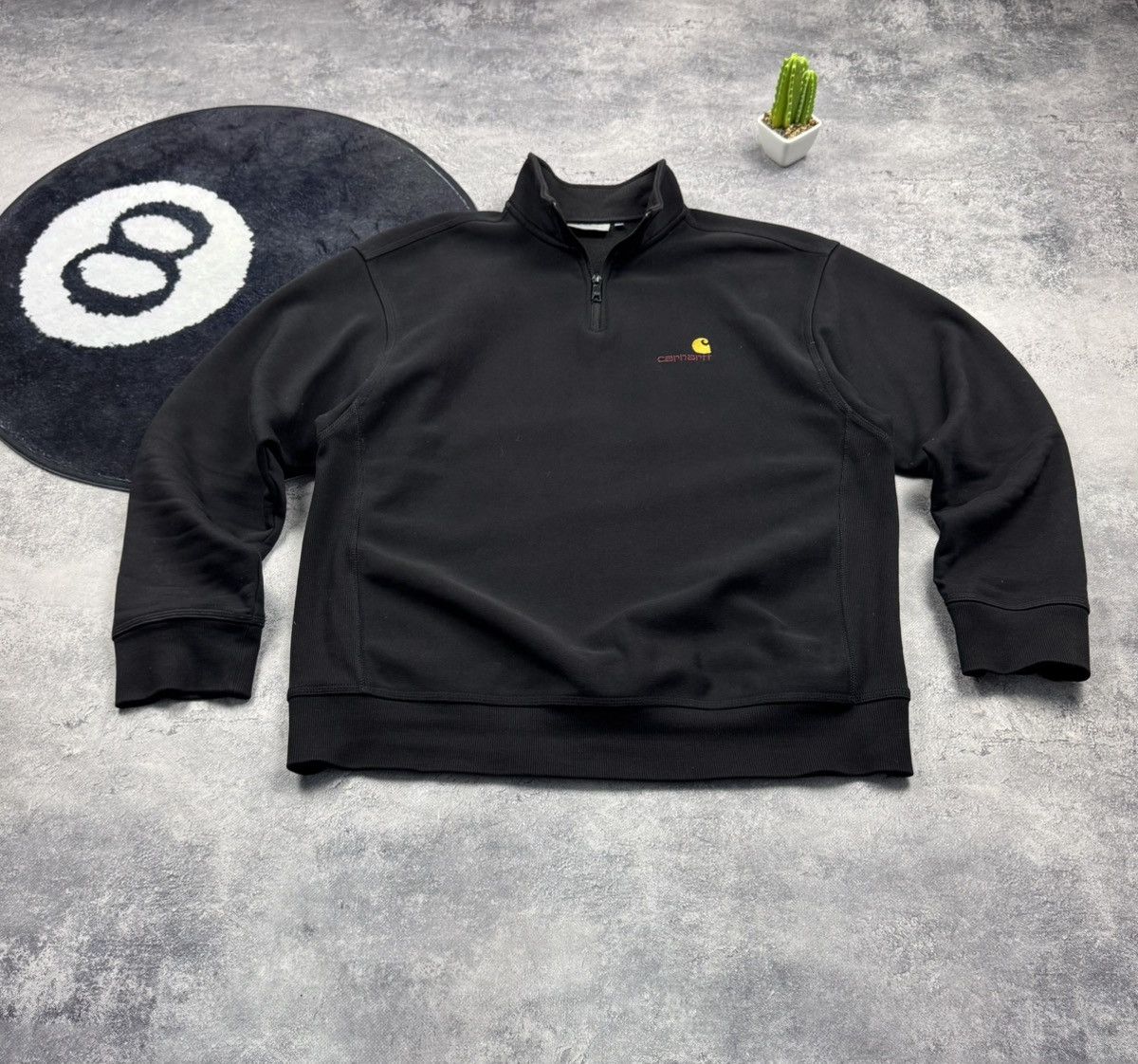 Carhartt Rare Vintage 1/3 Zip Sweatshirt Carhartt Small Logo Y2K Size US L / EU 52-54 / 3 - 4 Thumbnail