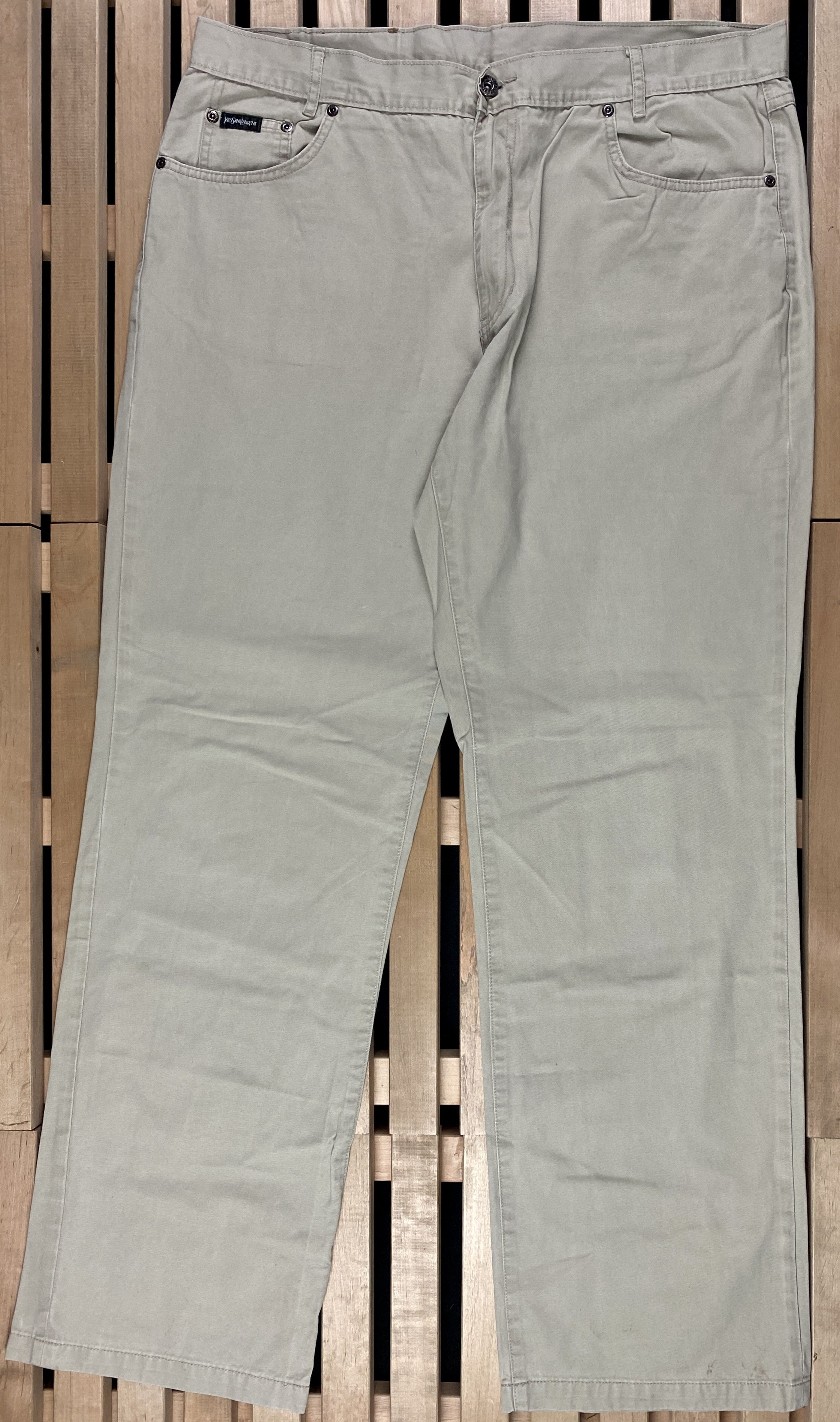 Mens Vintage Chino Pants Yves Saint Laurent Size 38