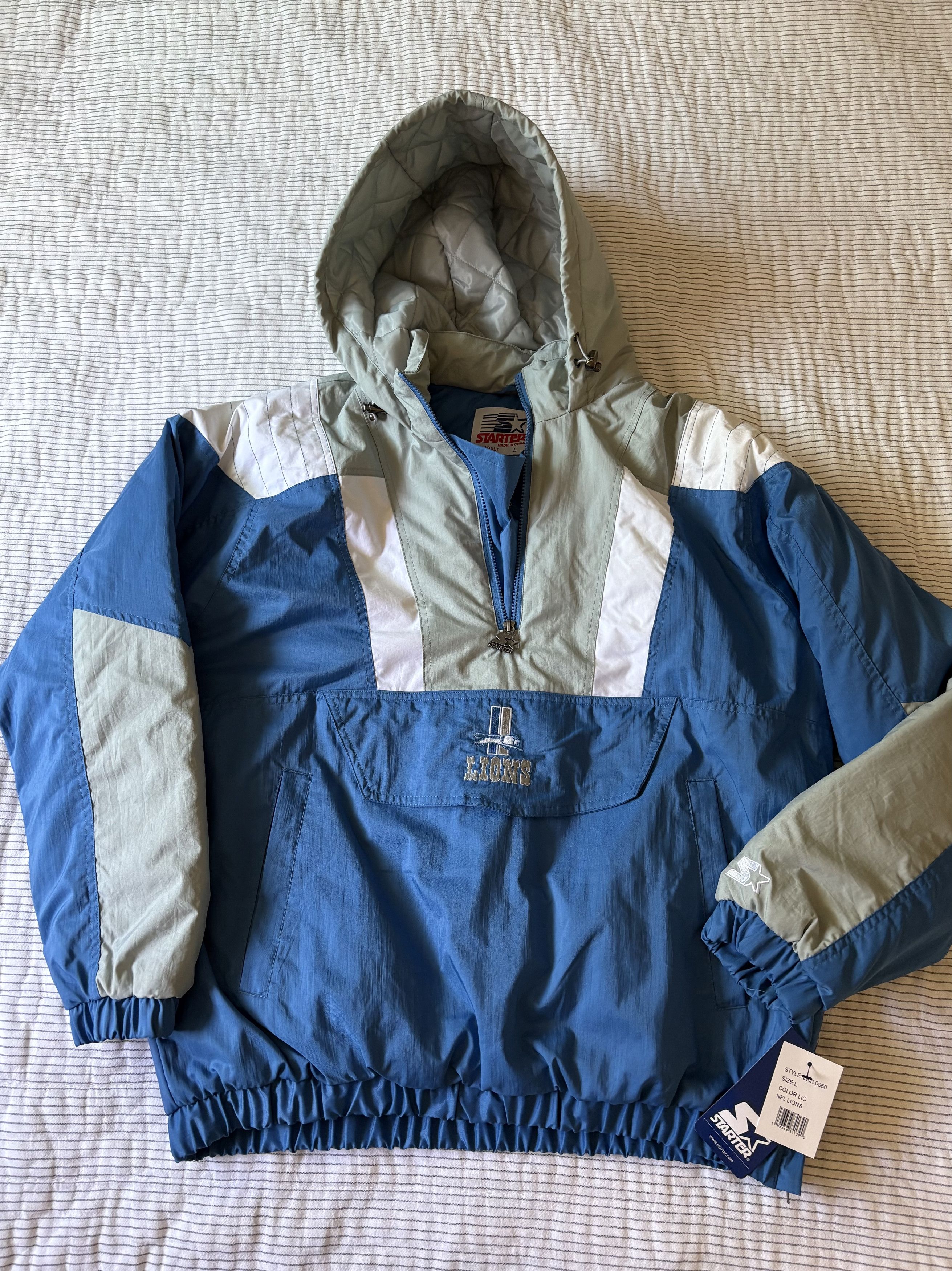 Starter Starter Detroit Lions pullover jacket Large Size US L / EU 52-54 / 3 - 1 Thumbnail