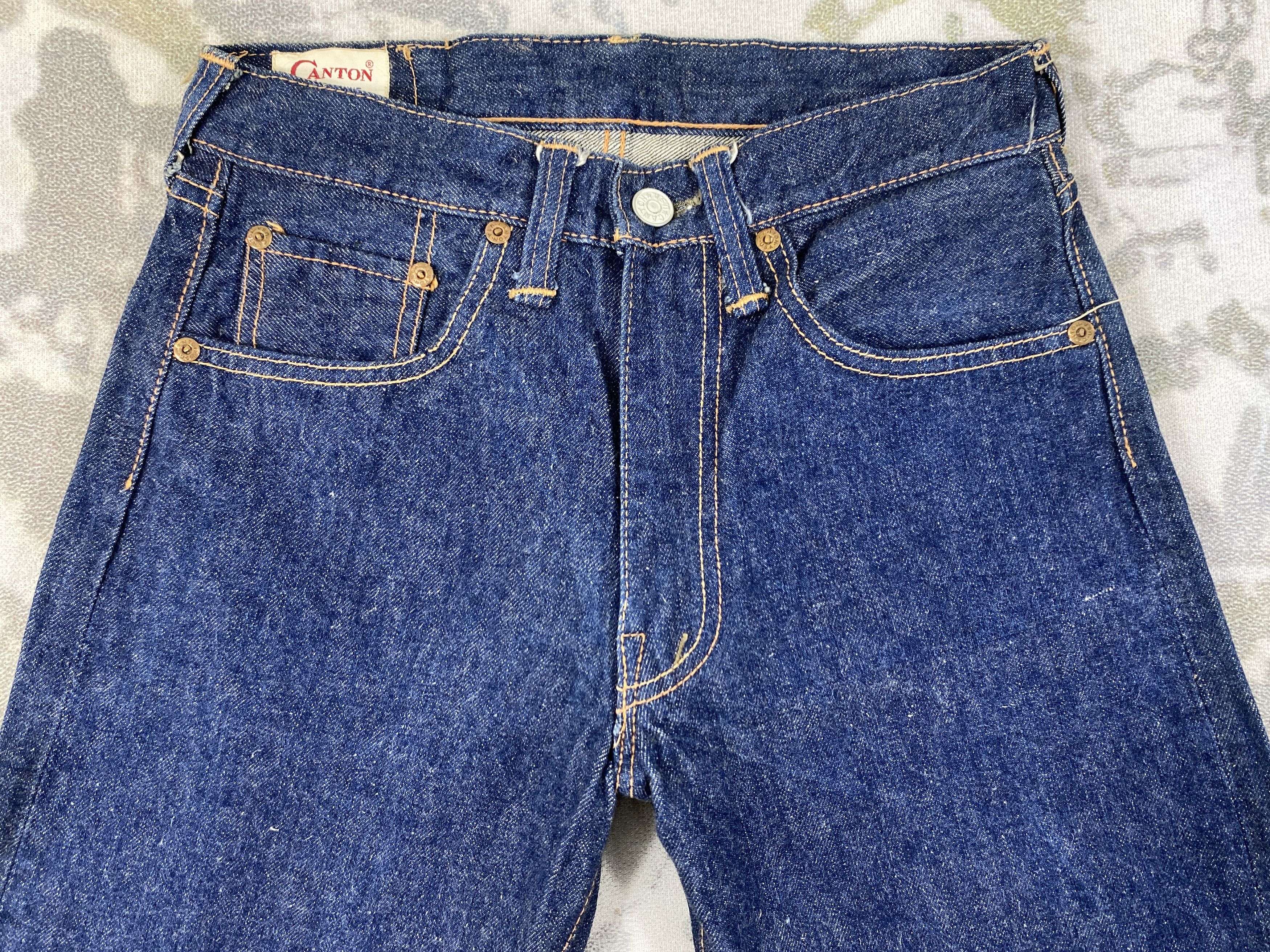Japanese Brand Vintage Canton Japanese Brand Redline Denim 26x30 JN028 Size US 26 / EU 42 - 3 Thumbnail