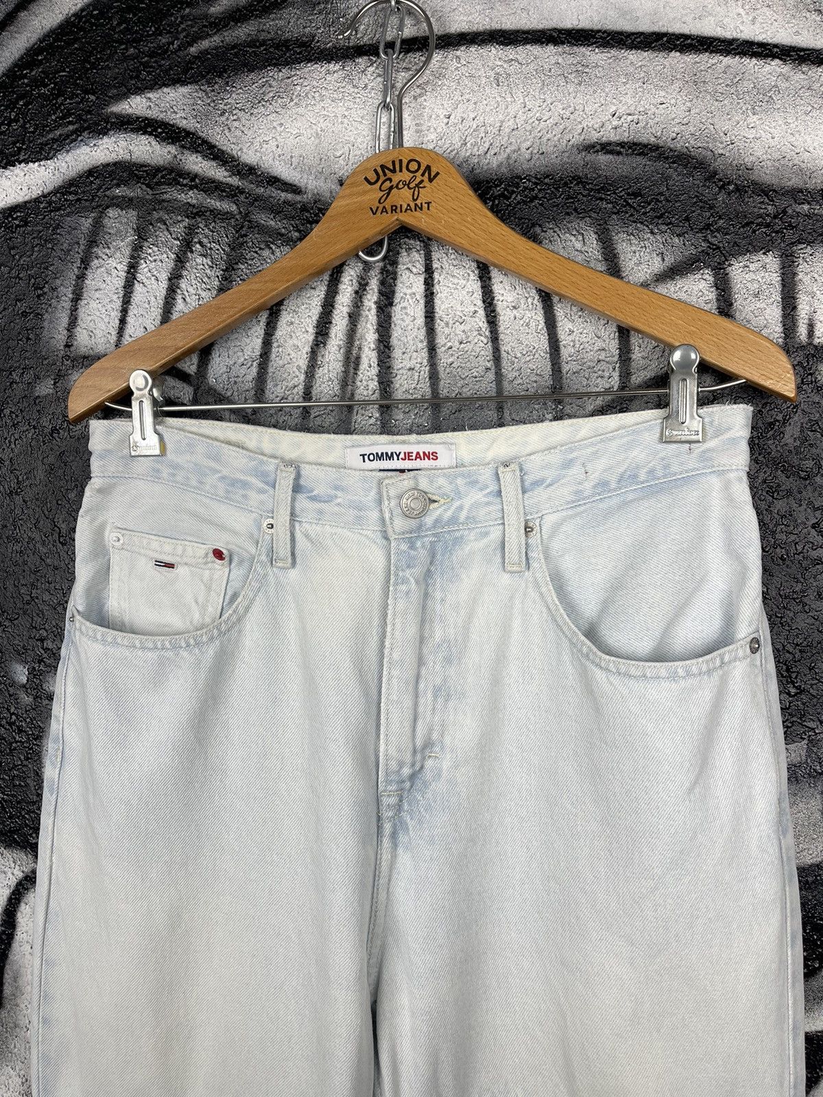 Tommy Jeans Tommy Jeans Mom Fit Light Blue Denim Jeans WMNS Size 29 Size 29" - 4 Thumbnail