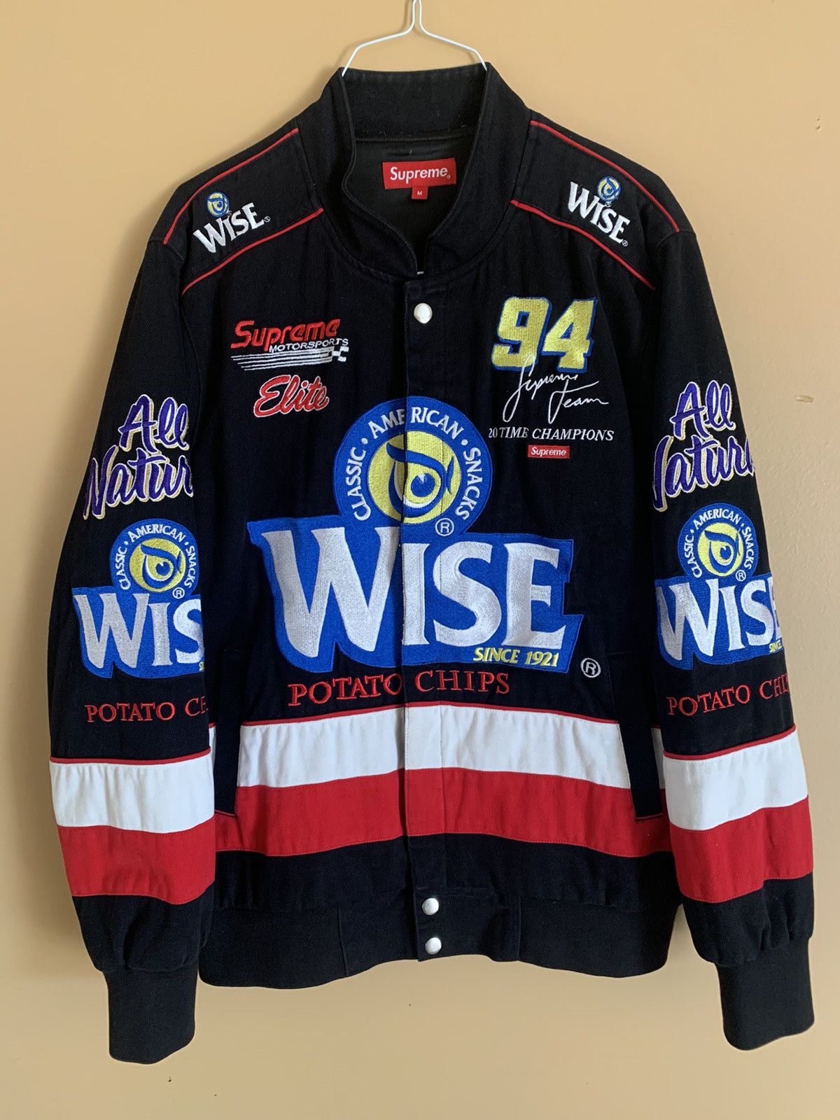 Supreme Supreme Wise Racing Jacket FW13 Black NASCAR Size US M / EU 48-50 / 2 - 1 Thumbnail