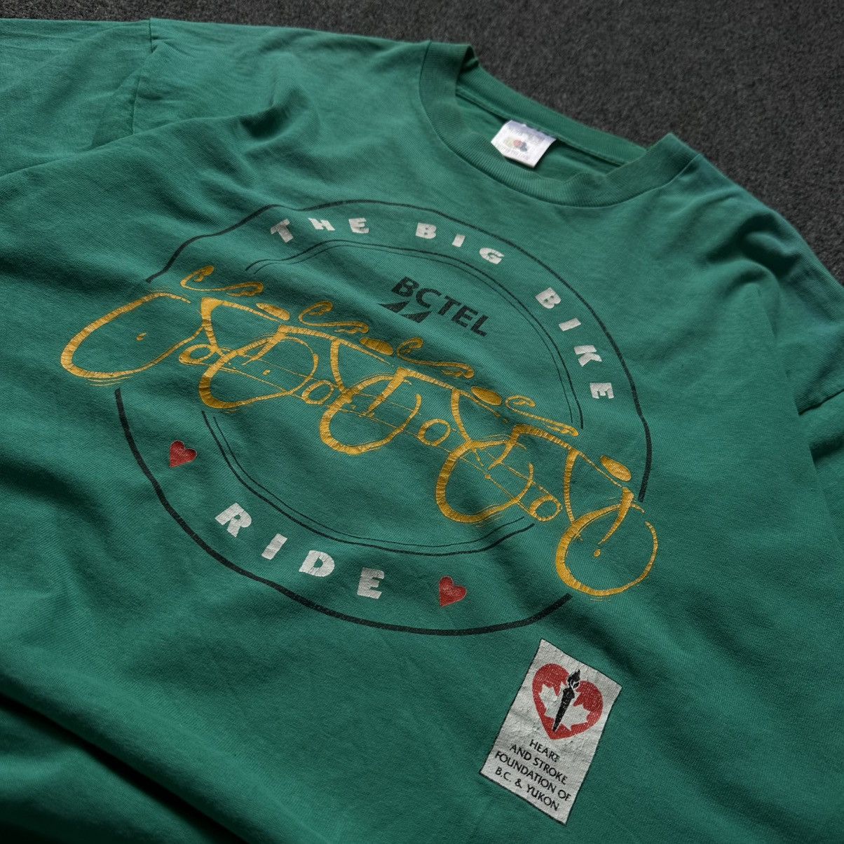 Fruit Of The Loom VTG Adult The Big Bike Ride T-shirts Single Stitch Fruit Of Size US XL / EU 56 / 4 - 11 Thumbnail