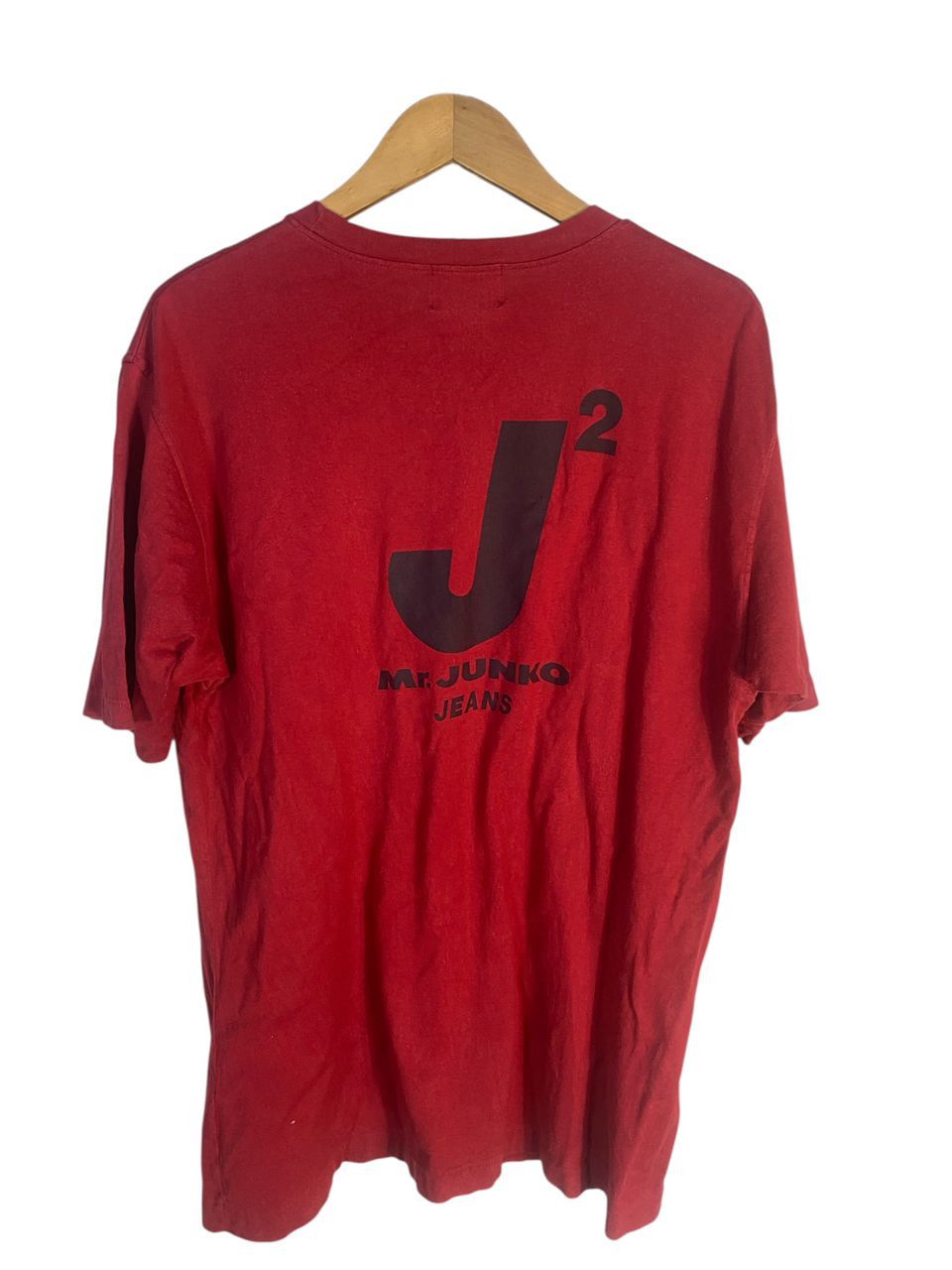 Mr. Junko Vintage mr junko jeans spellout backhit tshirt Size US L / EU 52-54 / 3 - 1 Thumbnail