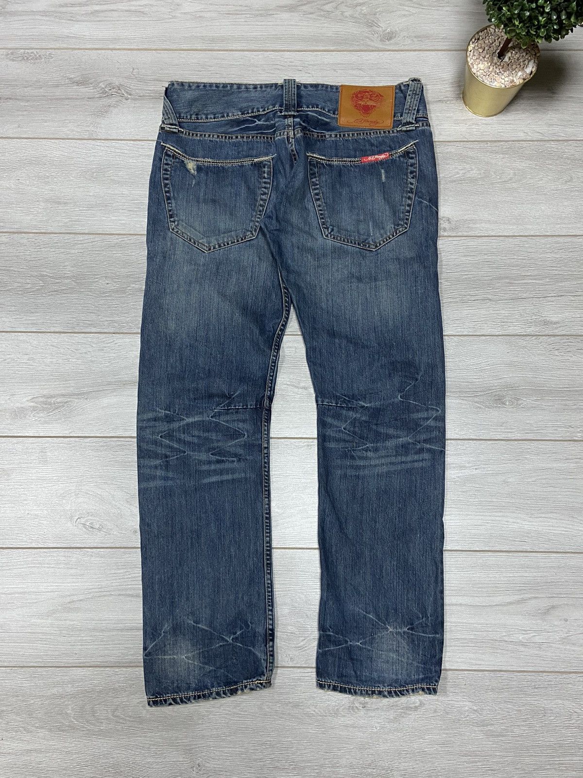 Ed Hardy Ed Hardy 🐯 tiger vintage big embro logo jeans Size US 36 / EU 52 - 3 Thumbnail