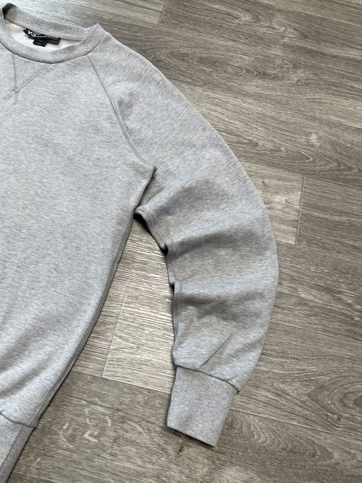 Yohji Yamamoto Yohji Yamamoto x Adidas Y-3 Big Logo Gray Sweatshirt Size US M / EU 48-50 / 2 - 10 Thumbnail