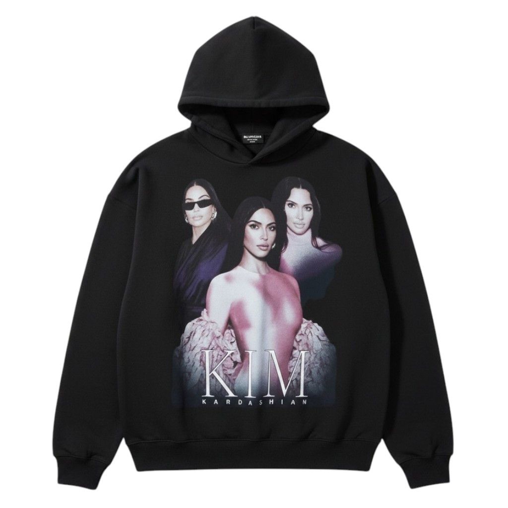Balenciaga Balenciaga 'Kim K' Black Hoodie Size US L / EU 52-54 / 3 - 1 Preview