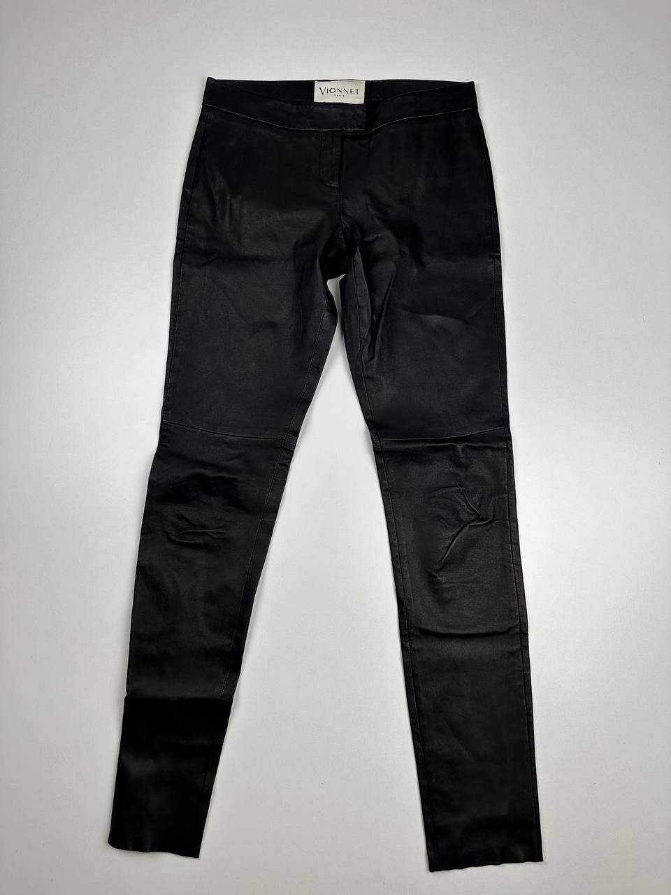 Vintage leather pants from Vionnet Size 26" / US 2 / IT 38 - 1 Thumbnail