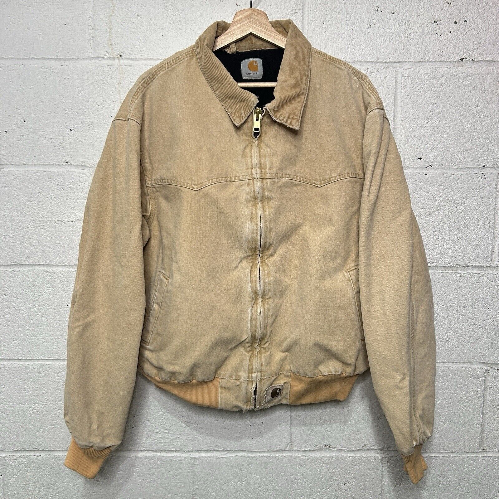 Carhartt Vintage Carhartt Quilt-Lined Santa Fe Jacket “Wheat” J14 WET Size US XL / EU 56 / 4 - 1 Thumbnail