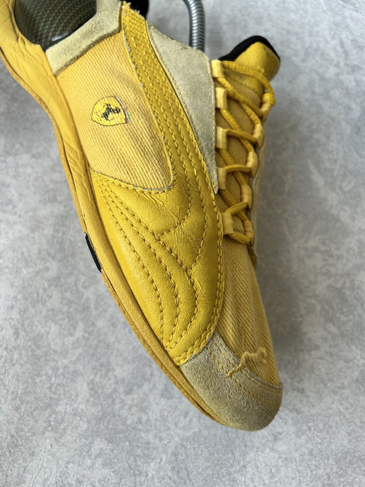 Puma Vintage Sample Puma Ferrari Yellow Racing Trainers Size US 9 / EU 42 - 3 Thumbnail