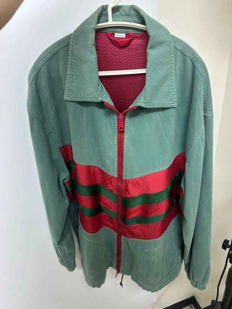 Gucci Gucci Green Jacket with Red Stripes - dmc Size US M / EU 48-50 / 2 - 1 Thumbnail