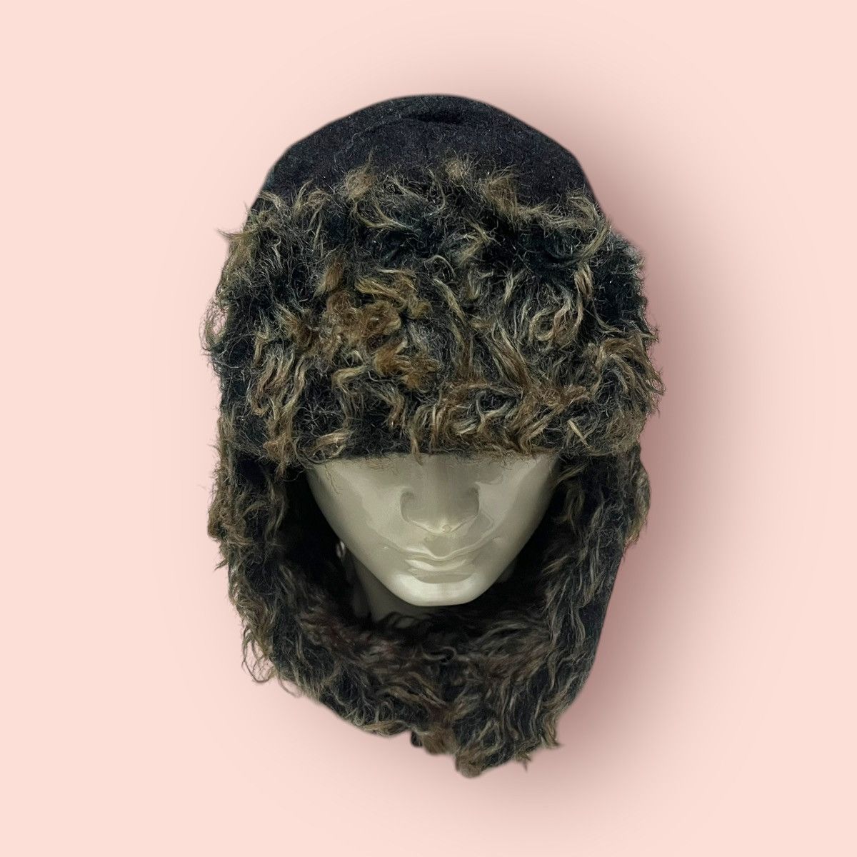 If Six Was Nine × Japanese Brand VINTAGE FAUX FUR TRAPPER HAT ALT BEANIE Size ONE SIZE - 12 Thumbnail