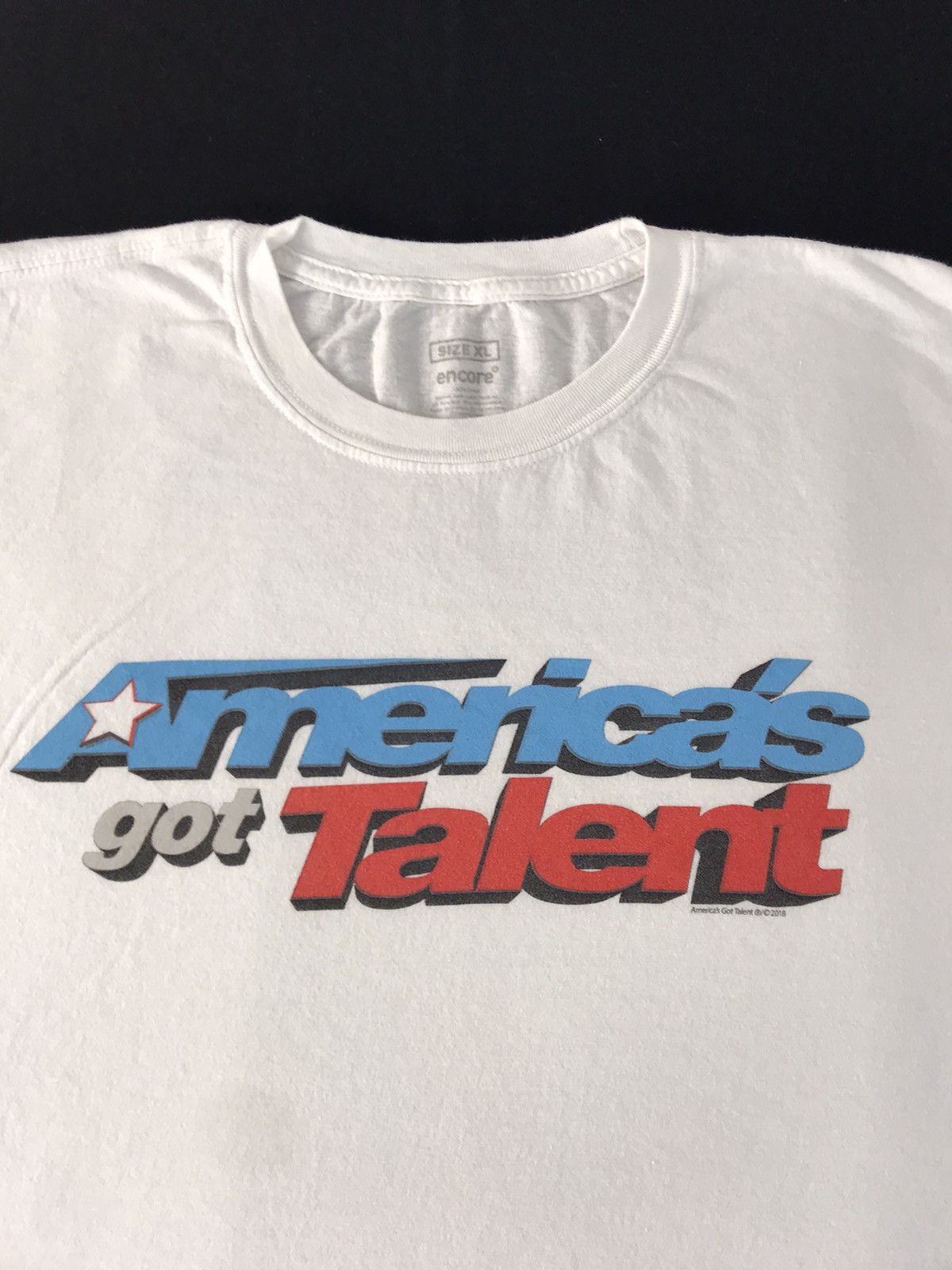 Vintage American Got Talent Perfomer Show Printed Tee Size US XL / EU 56 / 4 - 4 Thumbnail