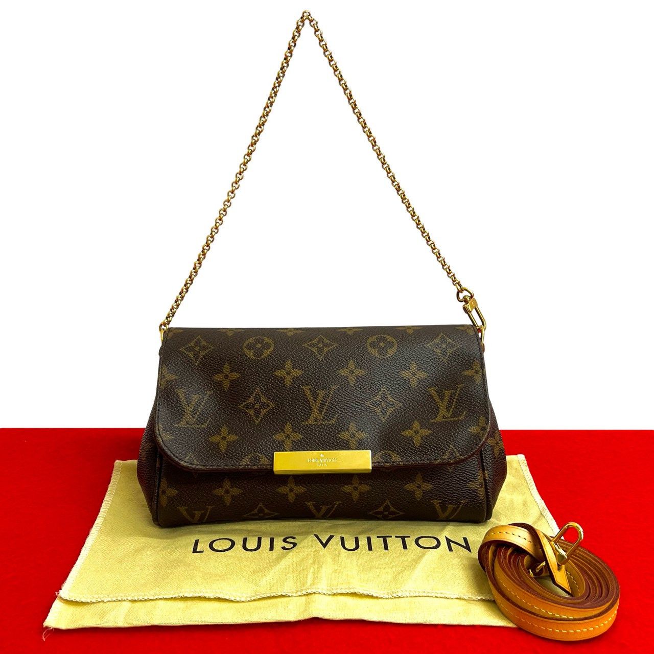 Louis Vuitton Louis Vuitton Louis Vuitton Favorite PM Monogram 2way Bag Textile Shoulder Bag DUTY FREE for USA Size ONE SIZE - 1 Thumbnail