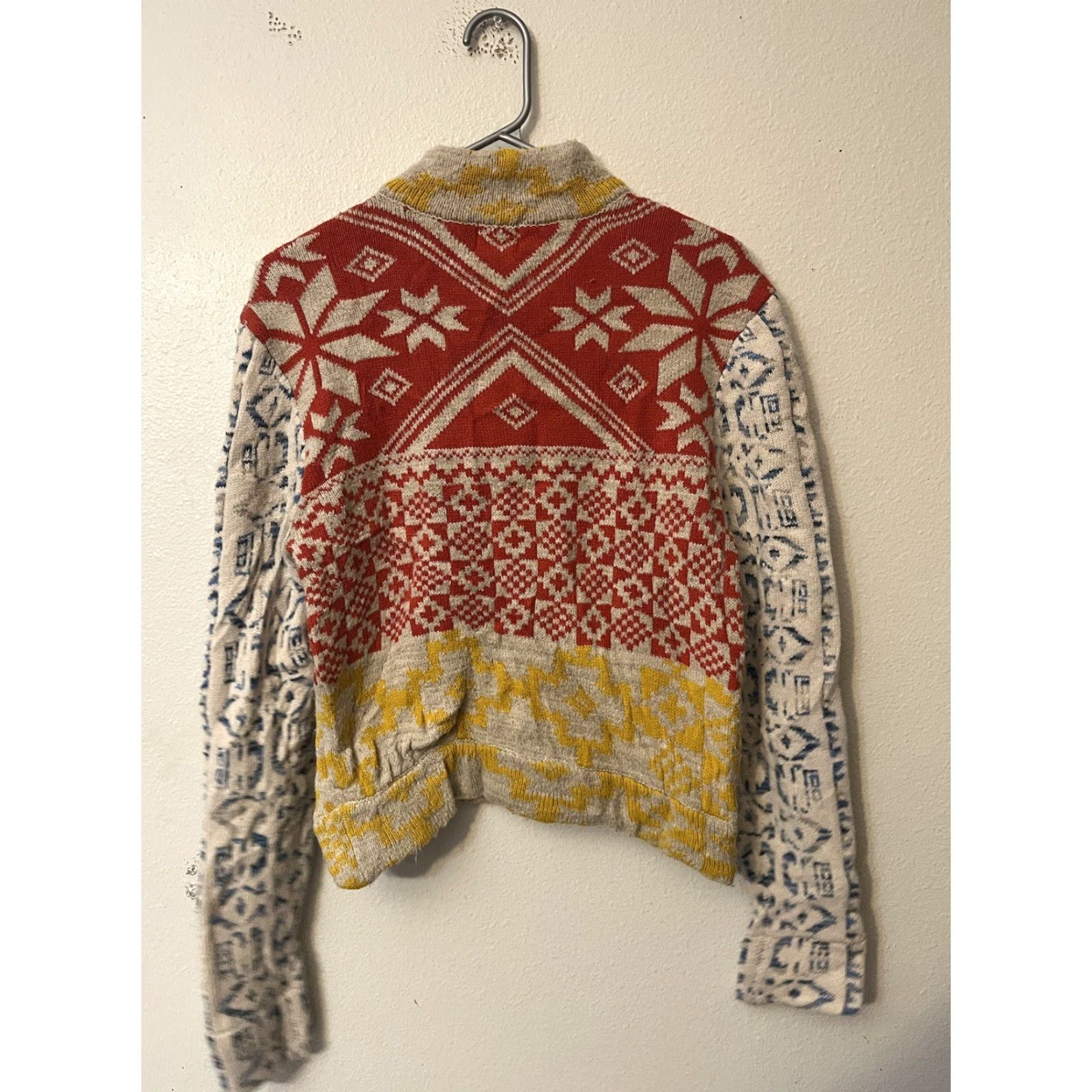 Bdg BDG Ski Sweater Lace-Up Red Yellow And Blue Medium Size M / US 6-8 / IT 42-44 - 3 Thumbnail