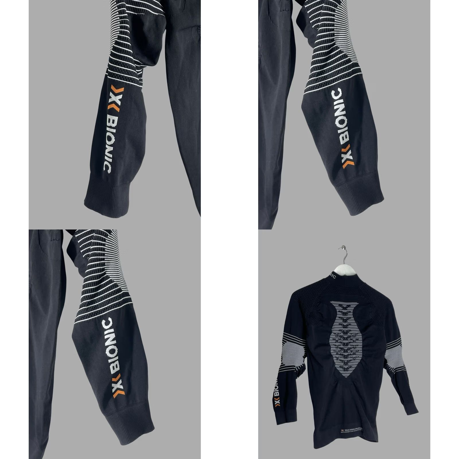 Vintage X-BIONIC Energizer 4.0 Women's Long Sleeve Compression Shirt XL Black Athletic Base Layer Sports Ski Hiking Cycling Womens Size XL / US 12-14 / IT 48-50 - 9 Thumbnail