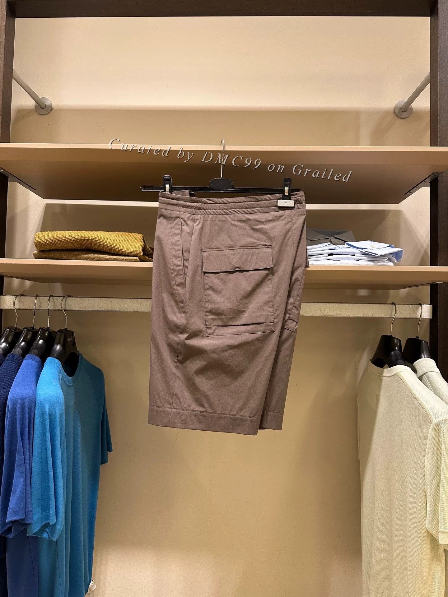 Ermenegildo Zegna Zegna Brown Men's Discount Shorts Size US 32 / EU 48 - 1 Thumbnail
