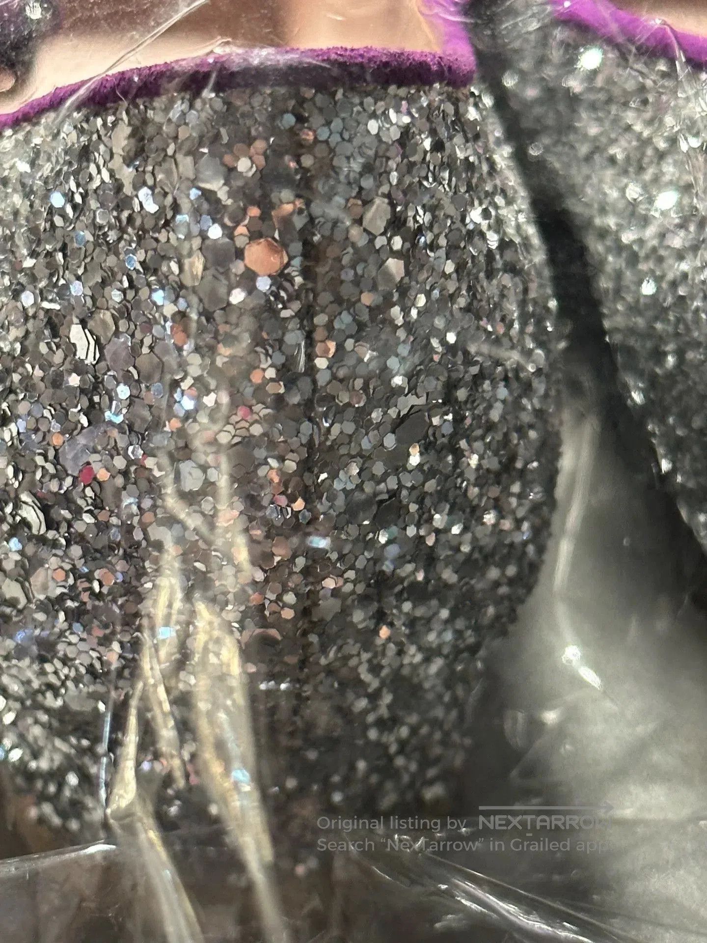 Japanese Brand Miu Miu Vintage Glitter Mary Jane Heels. Size US 5 / IT 35 - 2 Thumbnail