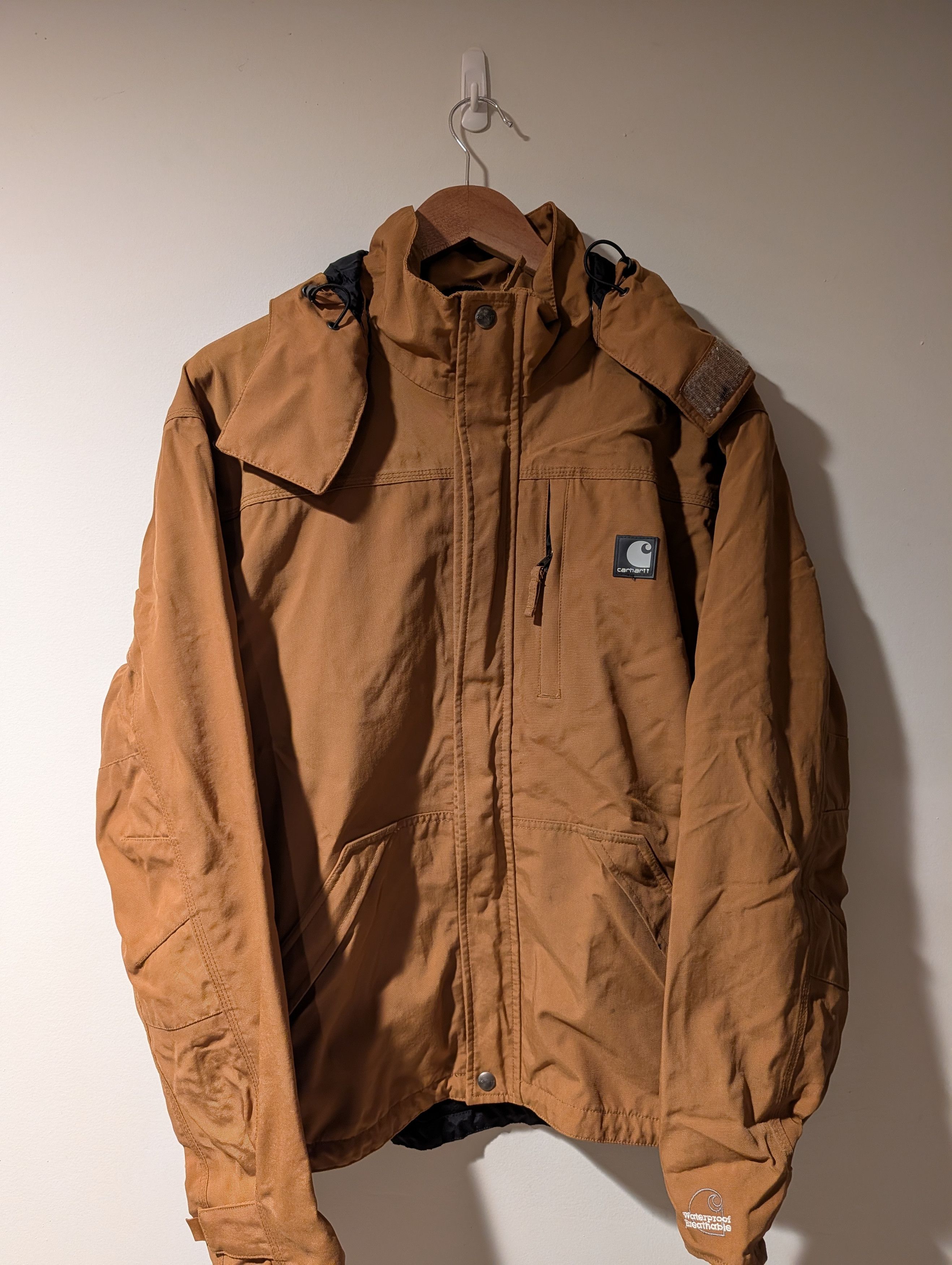 Carhartt Carhartt Full Zip Button Hooded Jacket J162 Waterproof Size US M / EU 48-50 / 2 - 1 Thumbnail