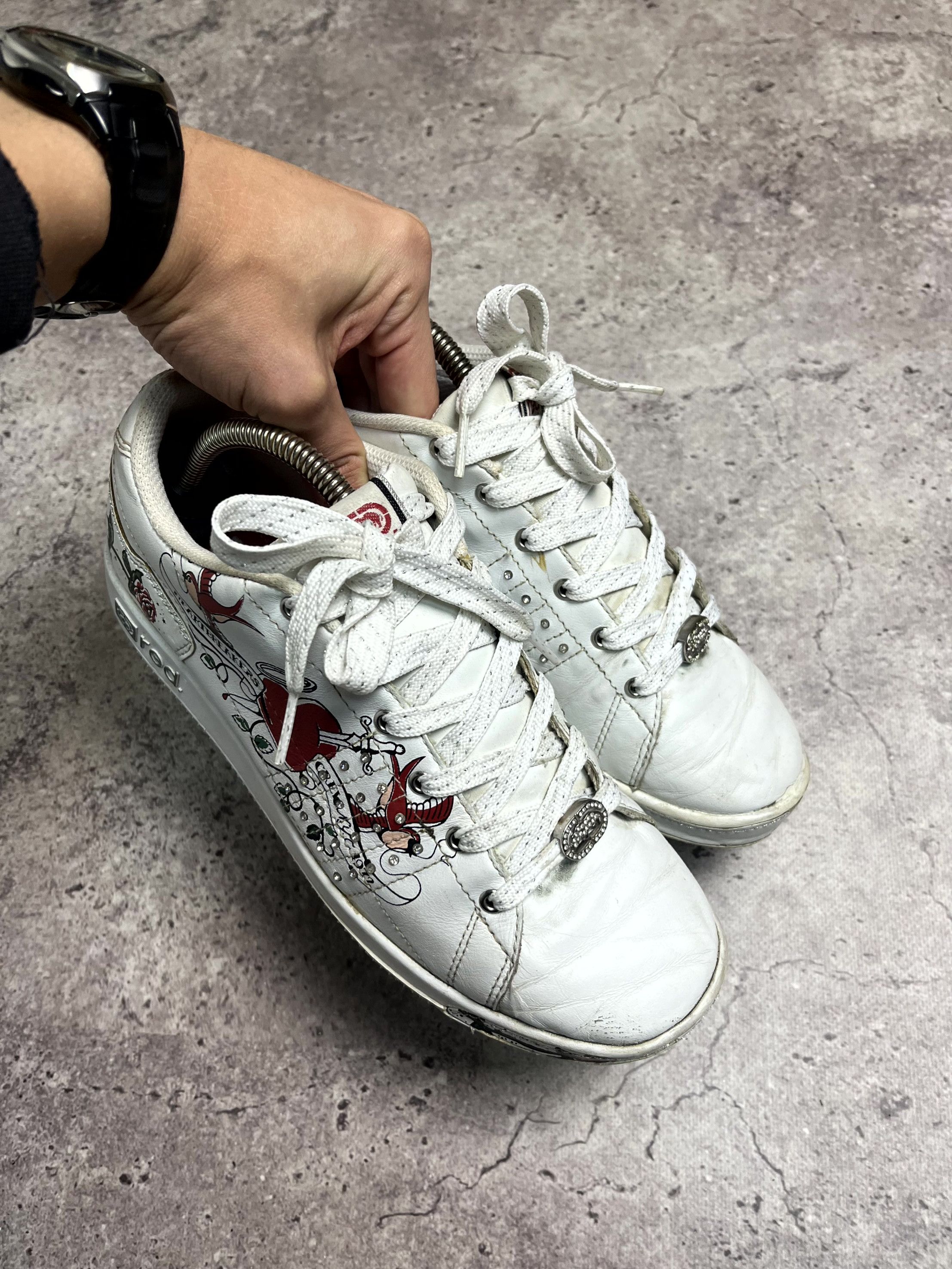 Ecko Unltd. Y2K Ecko Ecko Red White Sneakers Size US 7 EU 38 Size US 8 / IT 38 - 6 Thumbnail