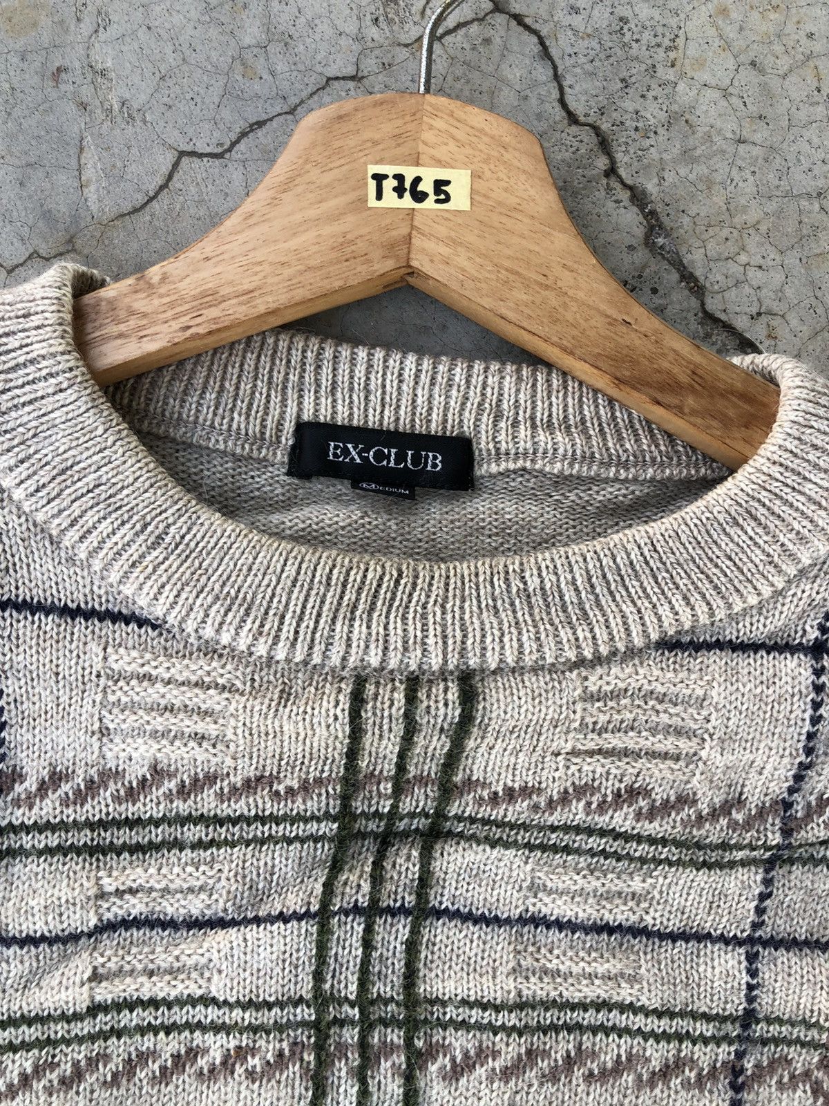Aran Isles Knitwear 🔴Japanese Ex-Club Knitsweater Jumper/Memeri Free style Size US L / EU 52-54 / 3 - 7 Thumbnail